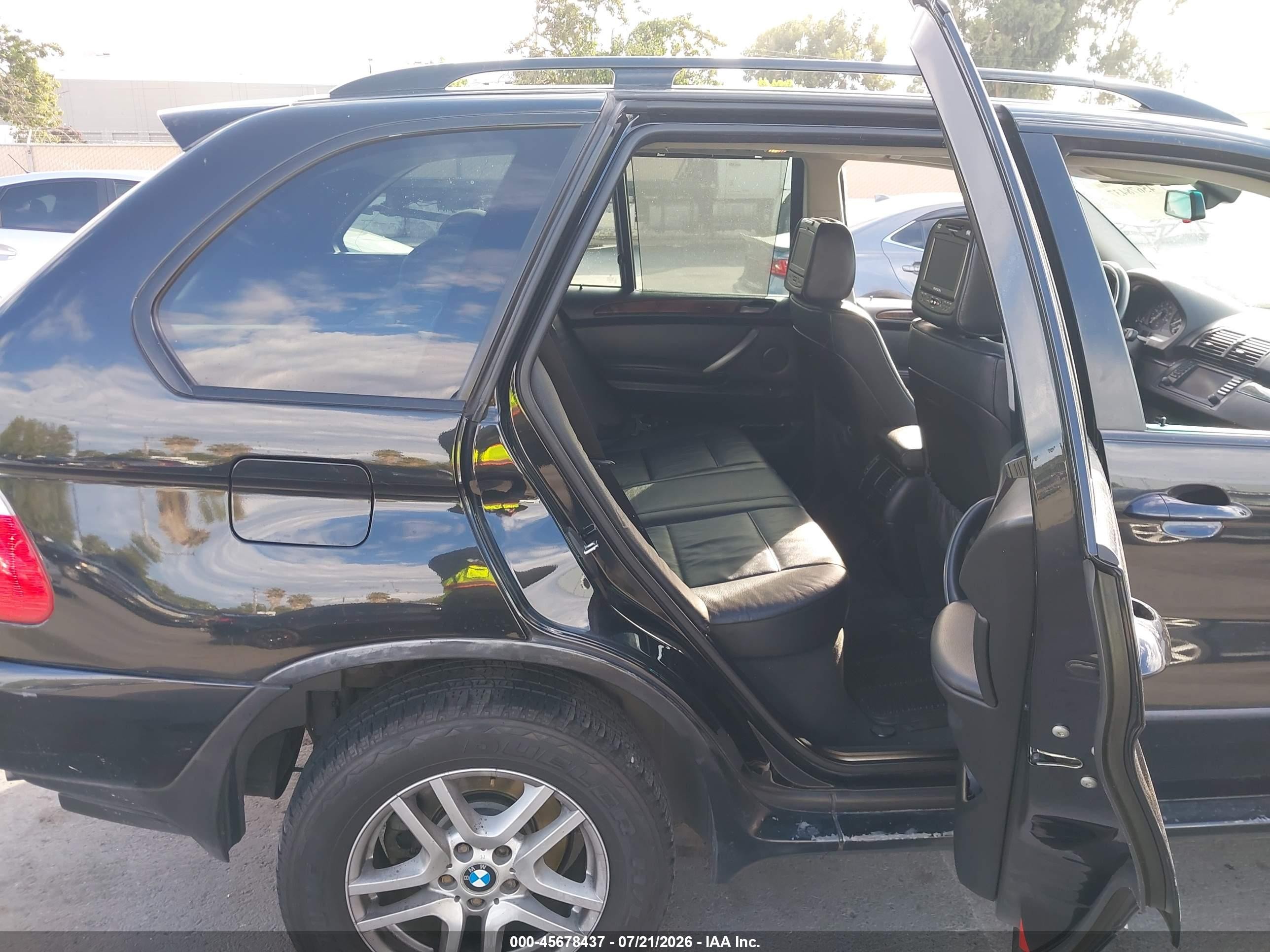 2005 Bmw X5 3.0i Black vin: 5UXFA13565LY15456