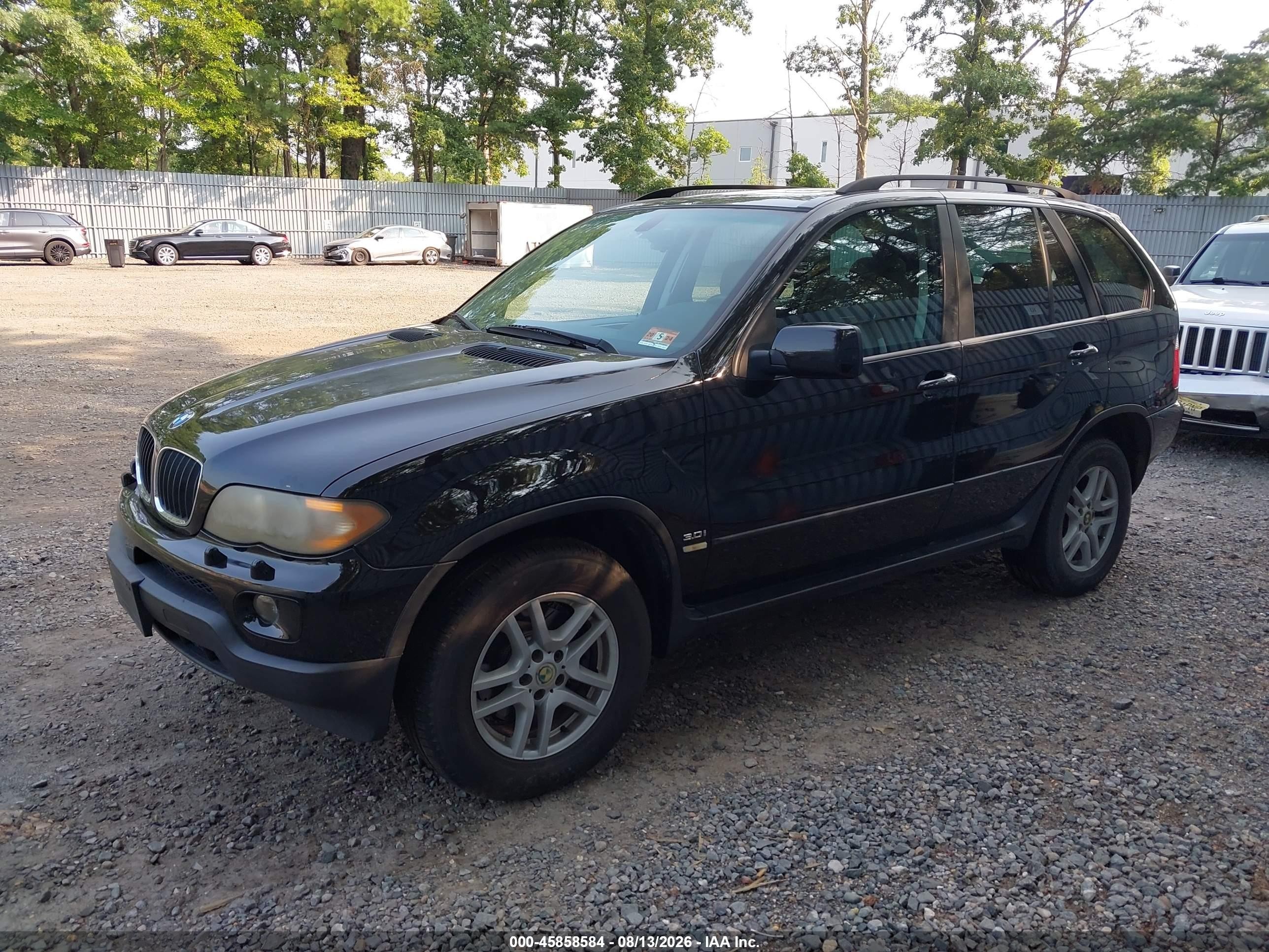 2006 Bmw X5 3.0i Black vin: 5UXFA13566LY30671