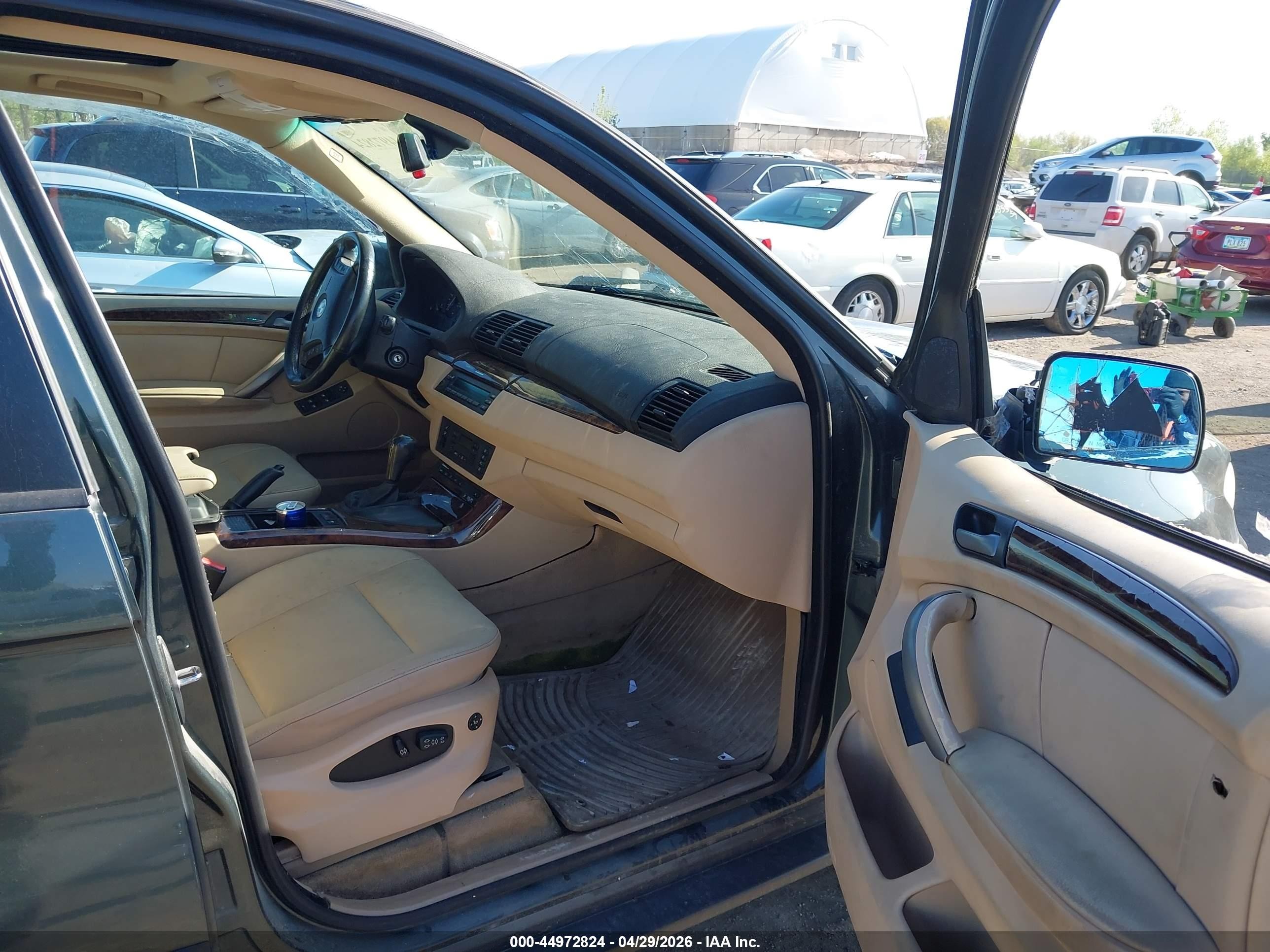 2005 Bmw X5 3.0i Green vin: 5UXFA13575LY10668