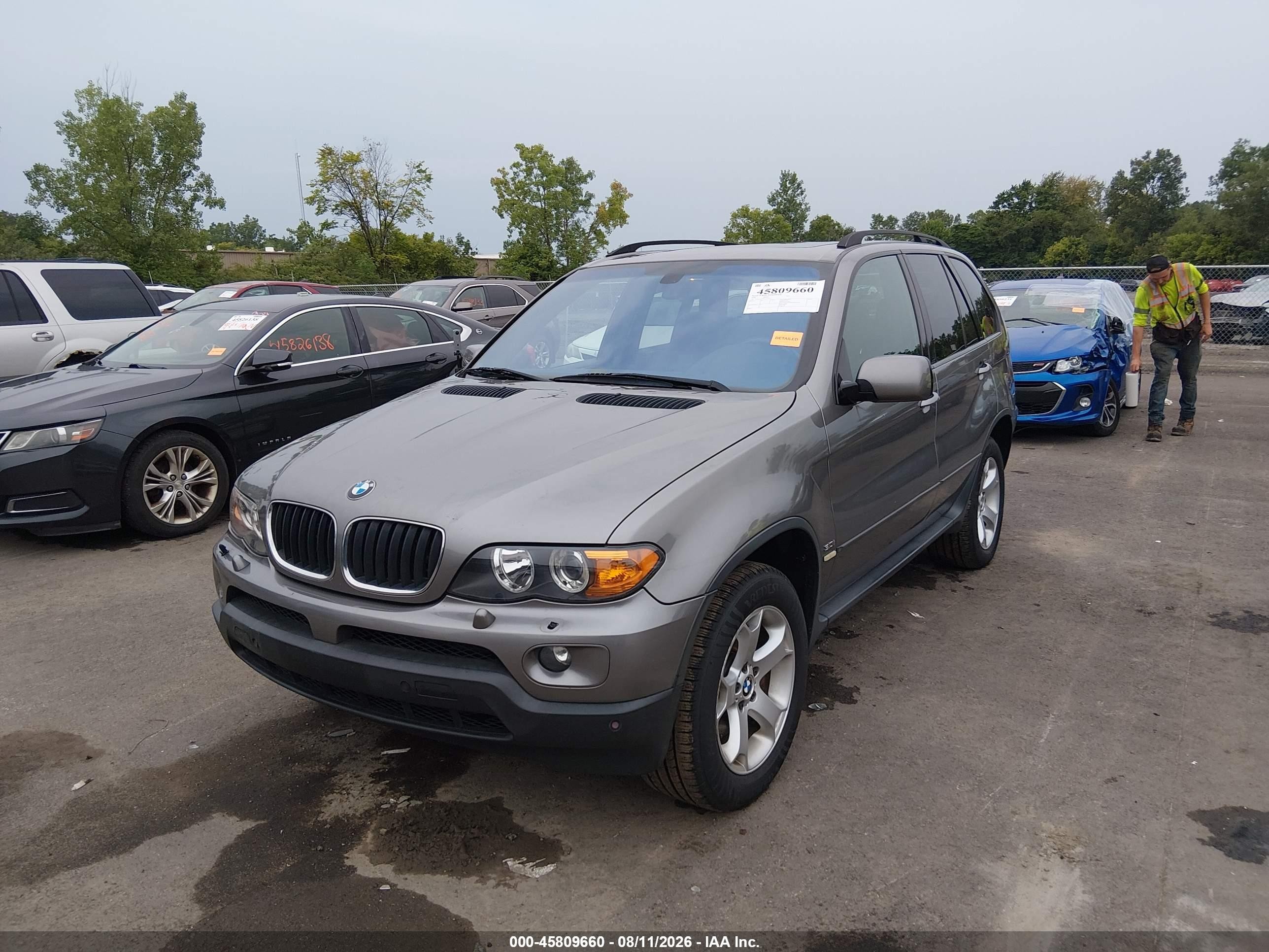 2006 Bmw X5 3.0i Gray vin: 5UXFA13576LY35779