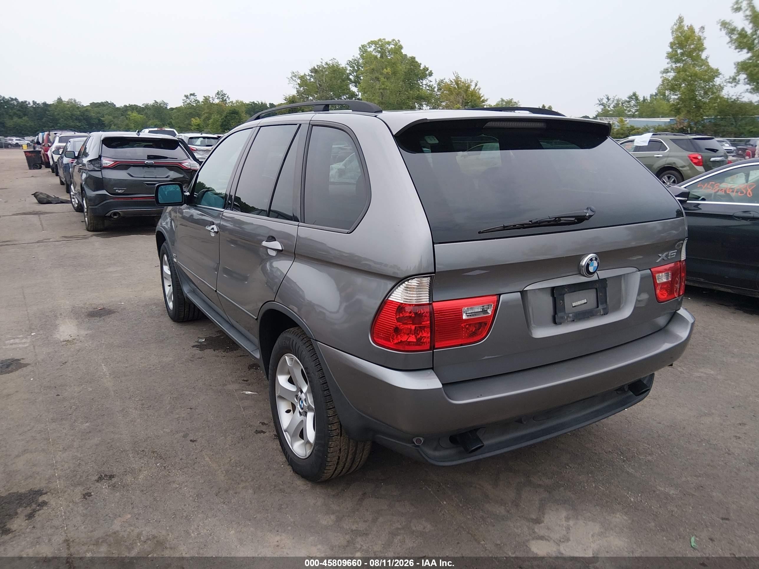2006 Bmw X5 3.0i Gray vin: 5UXFA13576LY35779