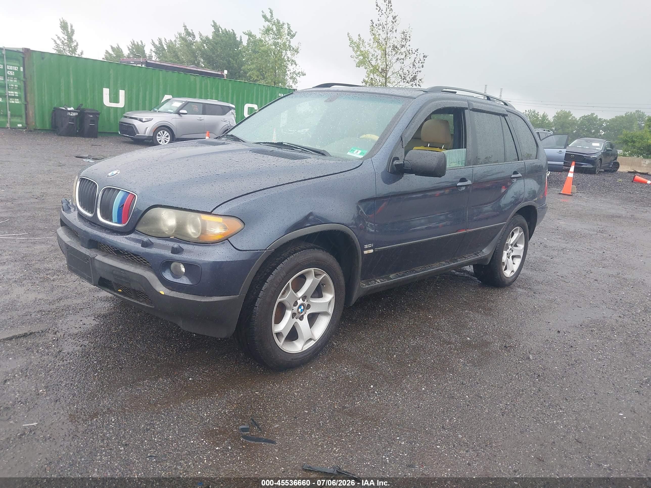 2006 Bmw X5 3.0i Gray vin: 5UXFA13576LY37998
