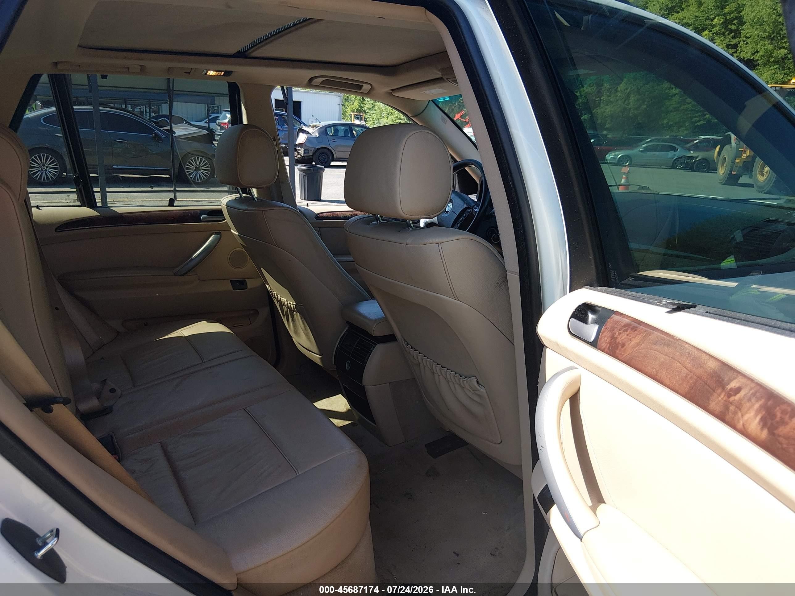 2006 Bmw X5 3.0i Белый vin: 5UXFA13576LY40058