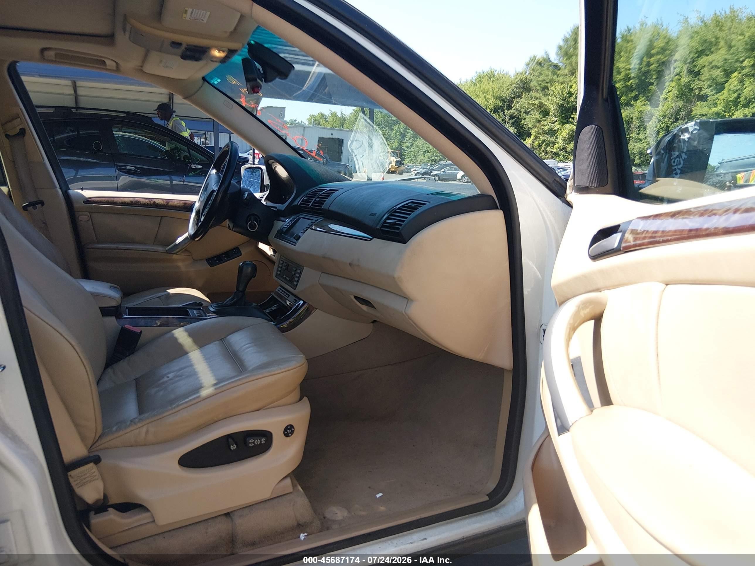 2006 Bmw X5 3.0i Белый vin: 5UXFA13576LY40058