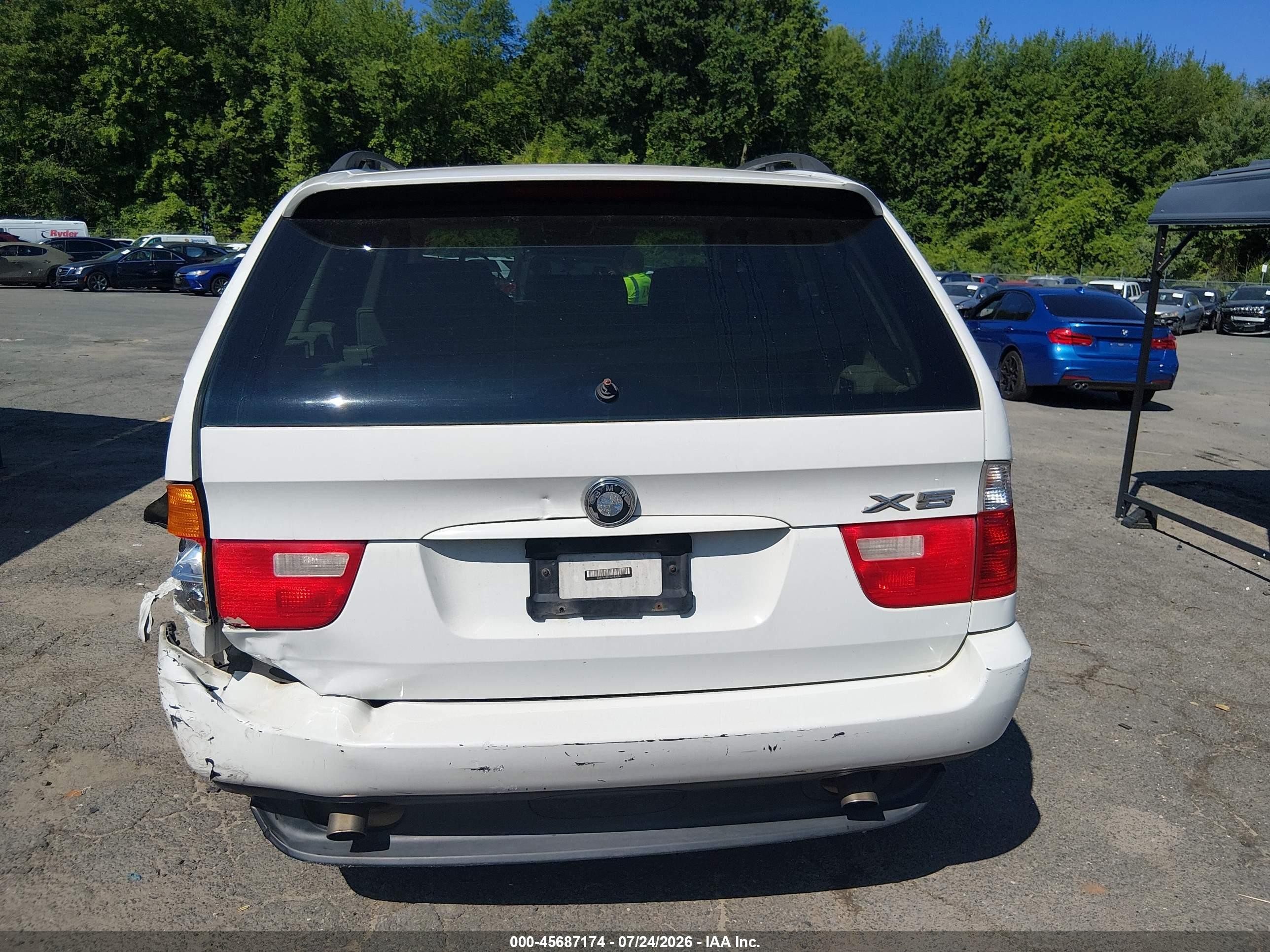 2006 Bmw X5 3.0i Белый vin: 5UXFA13576LY40058