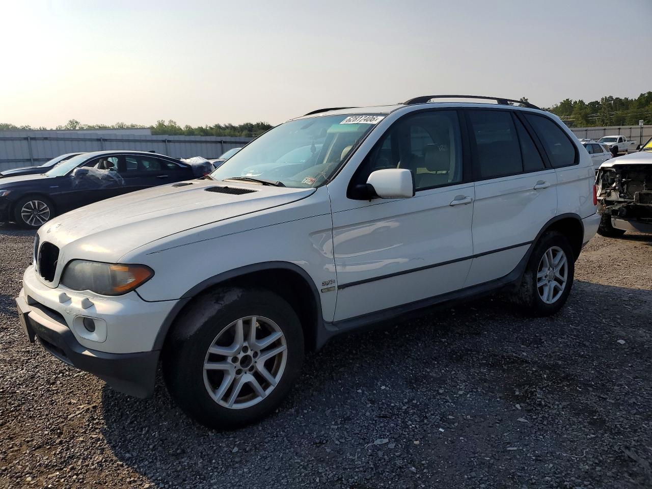 2006 Bmw X5 3.0i Белый vin: 5UXFA13576LY42537