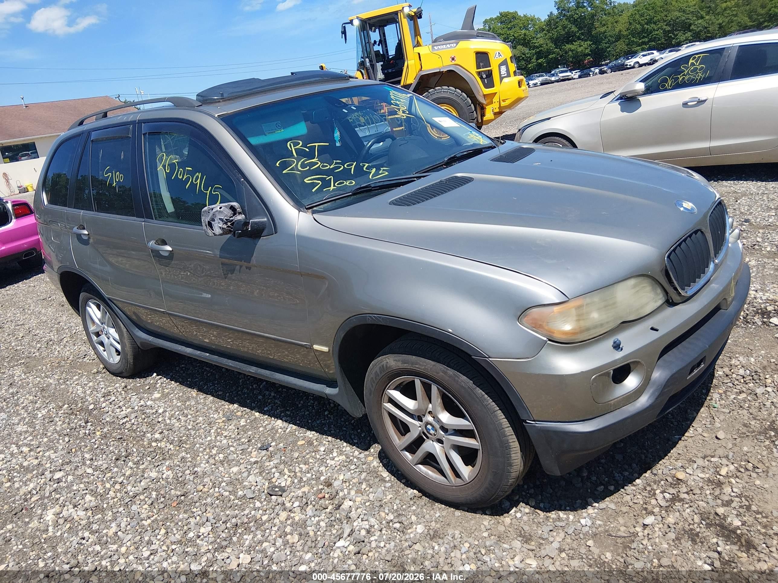 2005 Bmw X5 3.0i Gold vin: 5UXFA13585LY05902