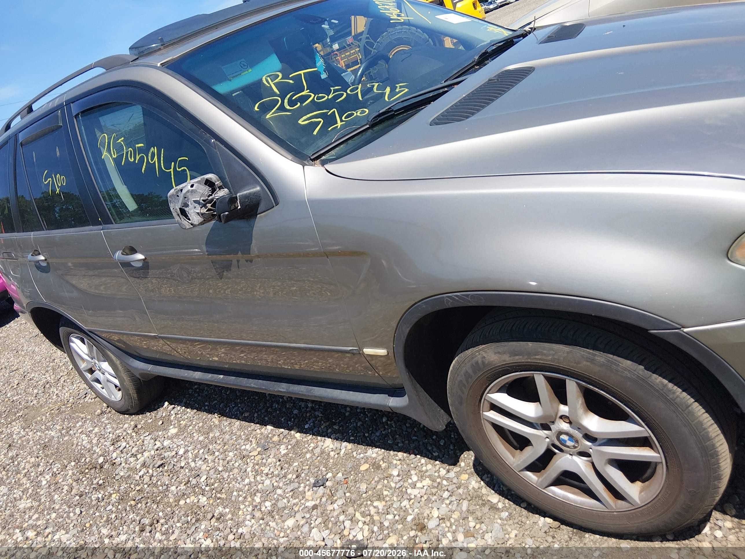 2005 Bmw X5 3.0i Gold vin: 5UXFA13585LY05902