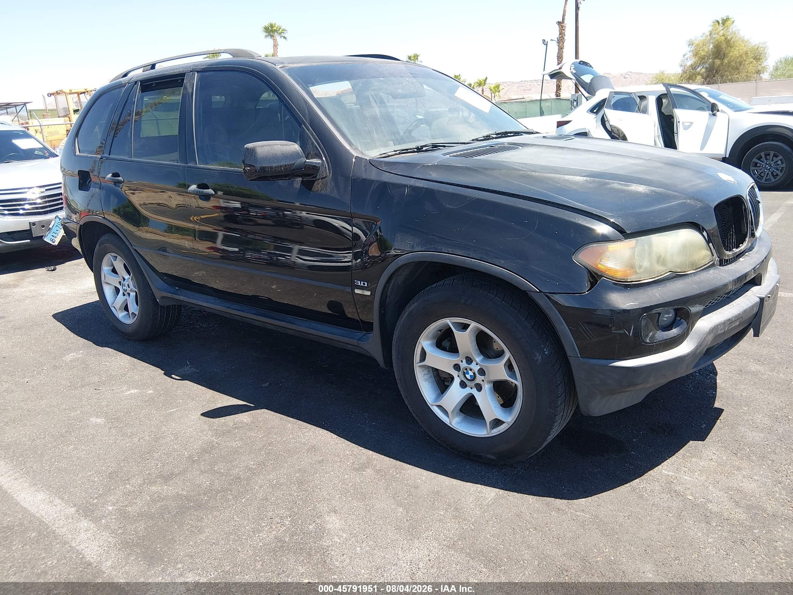 2006 Bmw X5 3.0i Black vin: 5UXFA13586LY40988