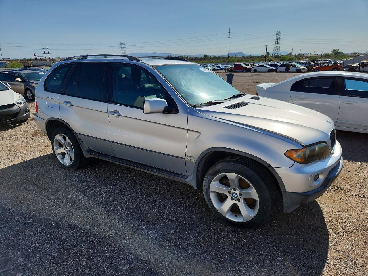 2004 Bmw X5 3.0i Silver vin: 5UXFA13594LU21917