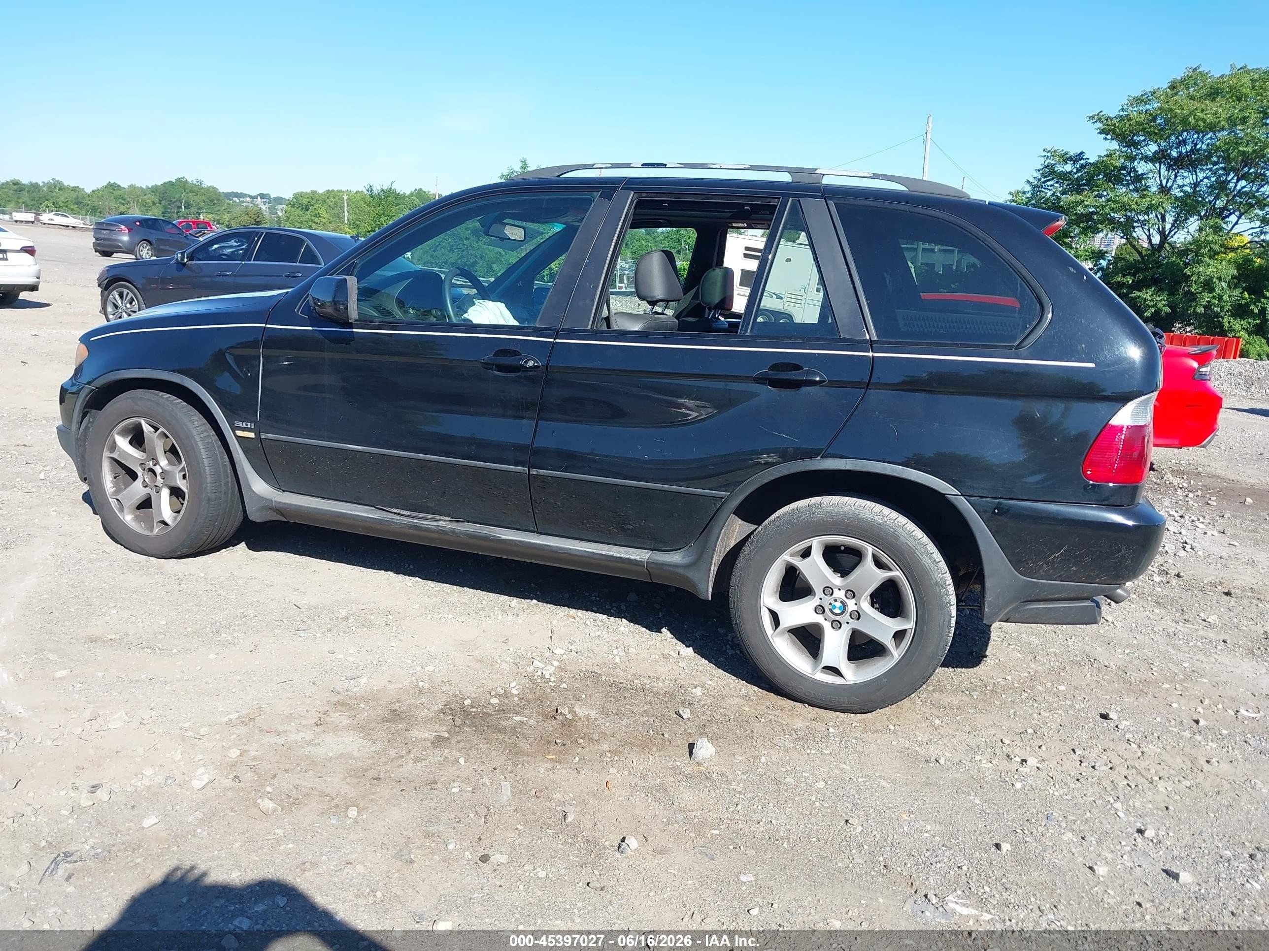 2005 Bmw X5 3.0i Black vin: 5UXFA13595LY13782