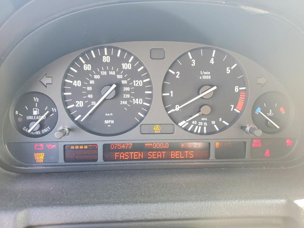 2004 Bmw X5 3.0i Blue vin: 5UXFA135X4LU30402