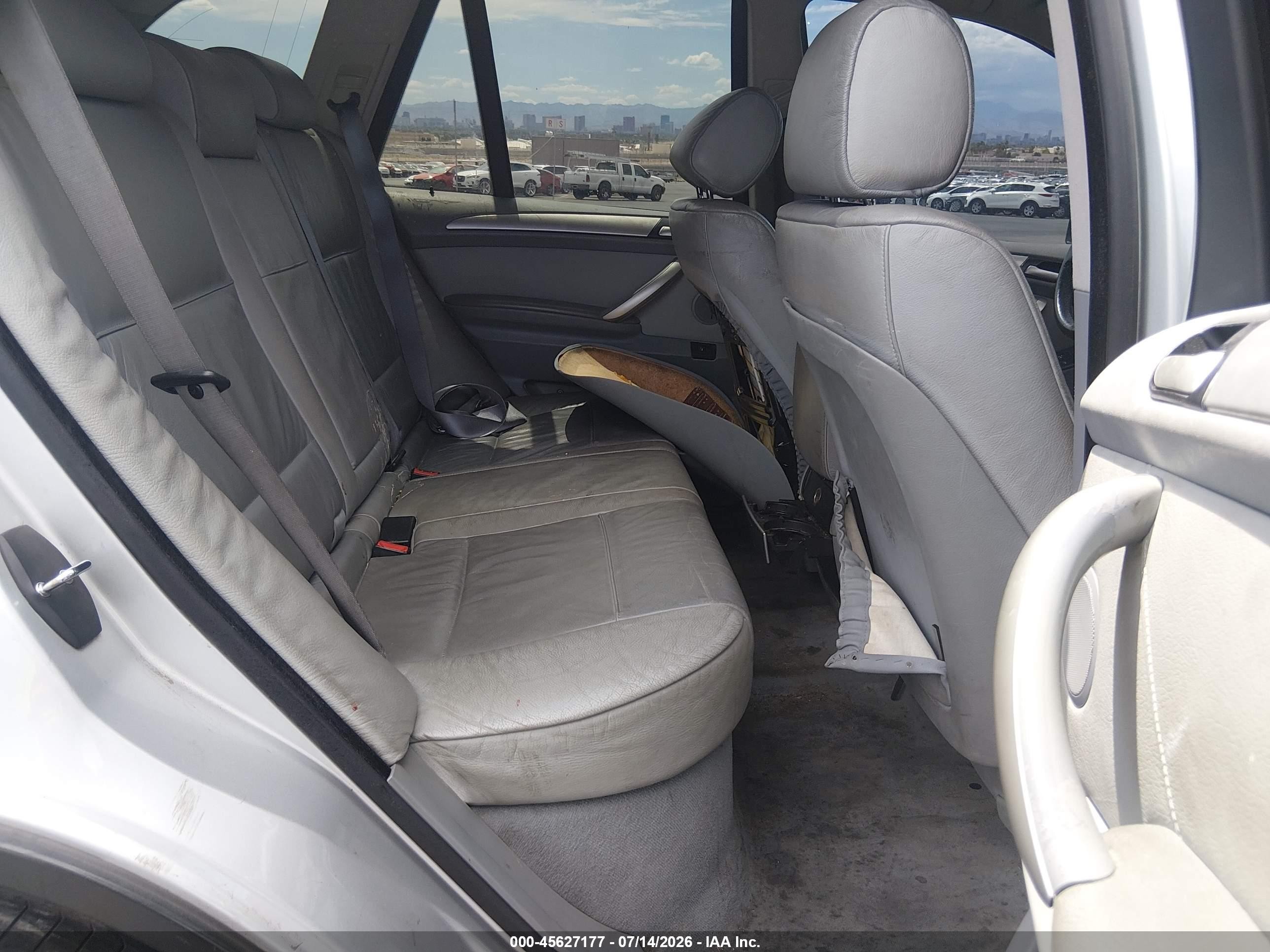 2002 Bmw X5 3.0i Silver vin: 5UXFA53502LP29028