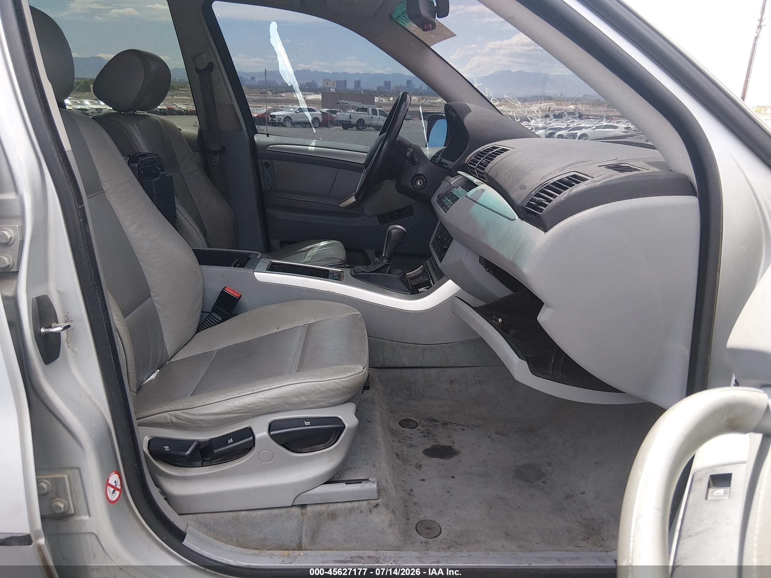 2002 Bmw X5 3.0i Silver vin: 5UXFA53502LP29028