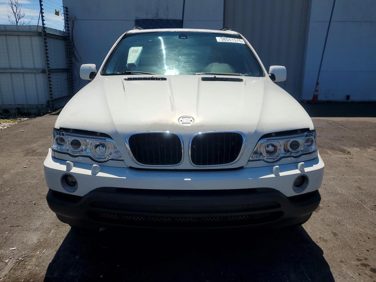 2002 Bmw X5 3.0i White vin: 5UXFA53502LP38604