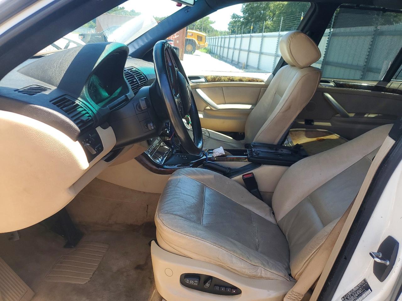2002 Bmw X5 3.0i White vin: 5UXFA53502LP38604