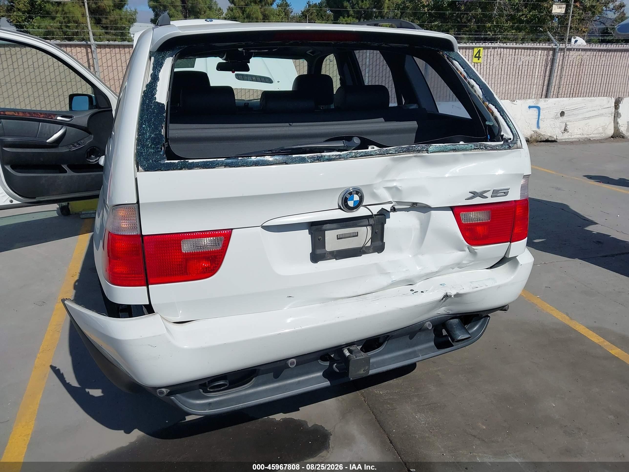 2002 Bmw X5 3.0i Белый vin: 5UXFA53522LP32254