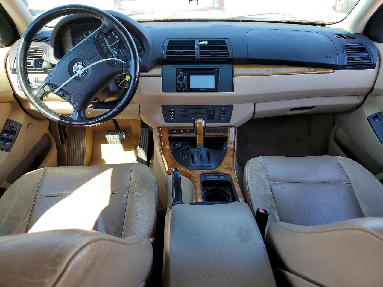 2002 Bmw X5 3.0i Blue vin: 5UXFA53522LP45361