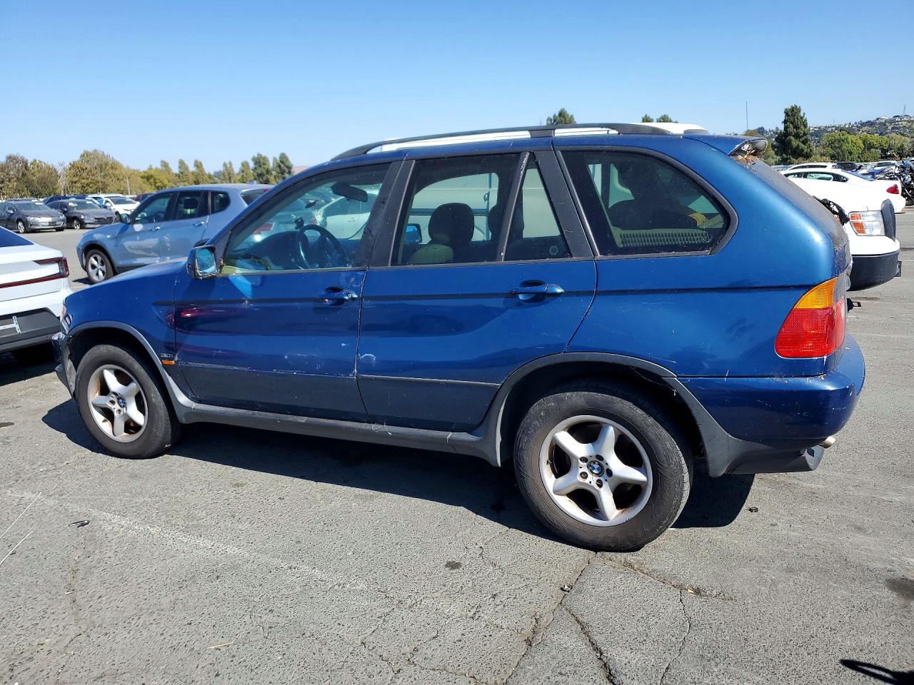 2002 Bmw X5 3.0i Blue vin: 5UXFA53522LP45361