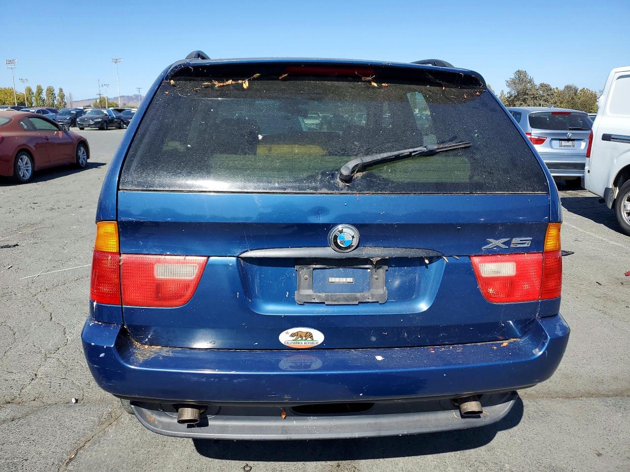 2002 Bmw X5 3.0i Blue vin: 5UXFA53522LP45361