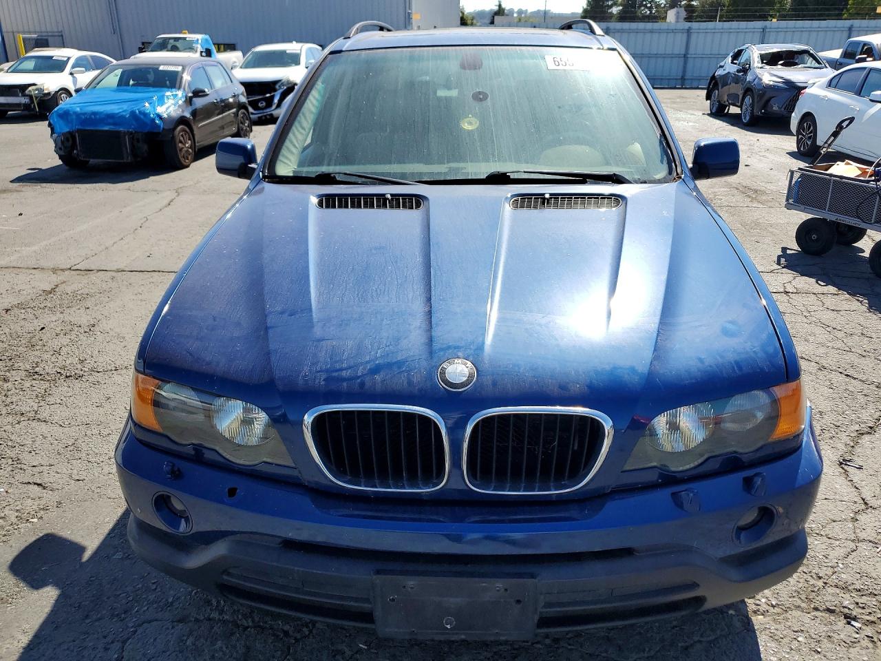 2002 Bmw X5 3.0i Blue vin: 5UXFA53522LP45361
