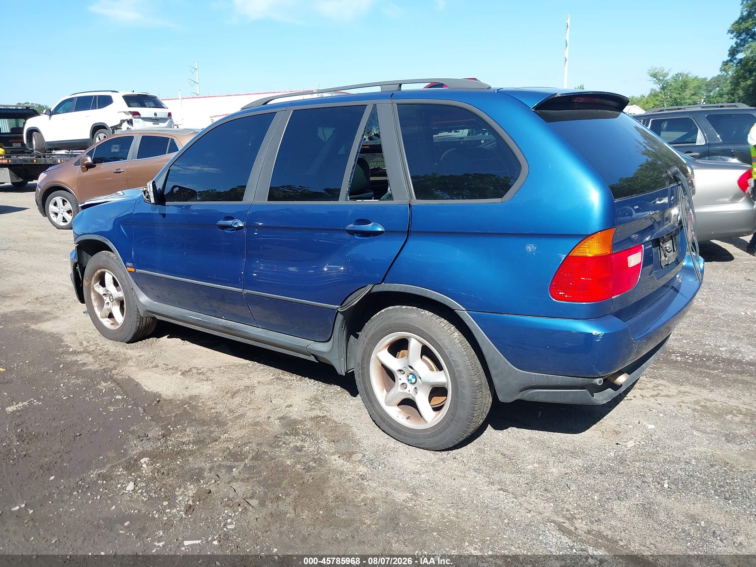 2003 Bmw X5 3.0i Синий vin: 5UXFA53523LV84589