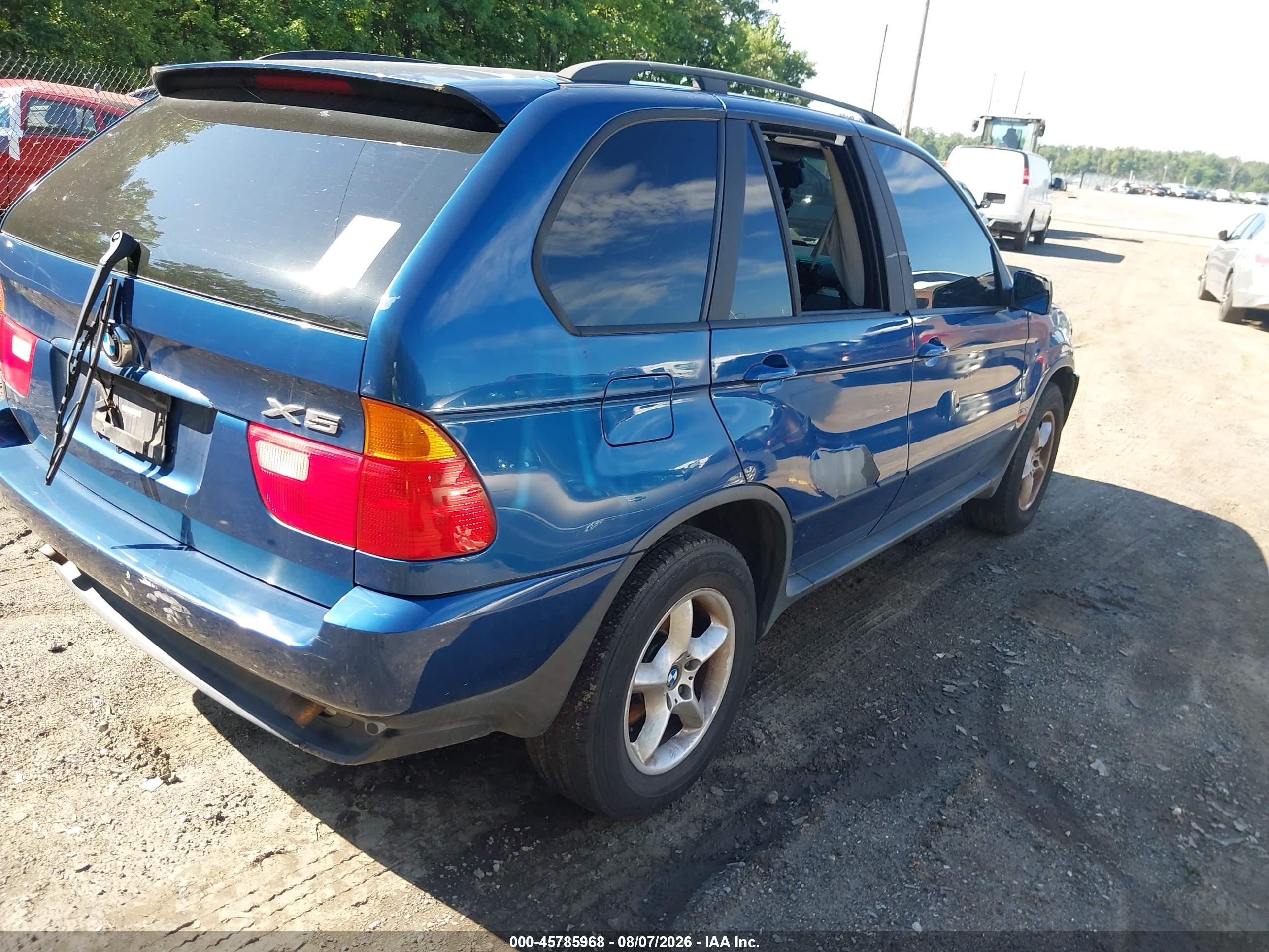2003 Bmw X5 3.0i Синий vin: 5UXFA53523LV84589
