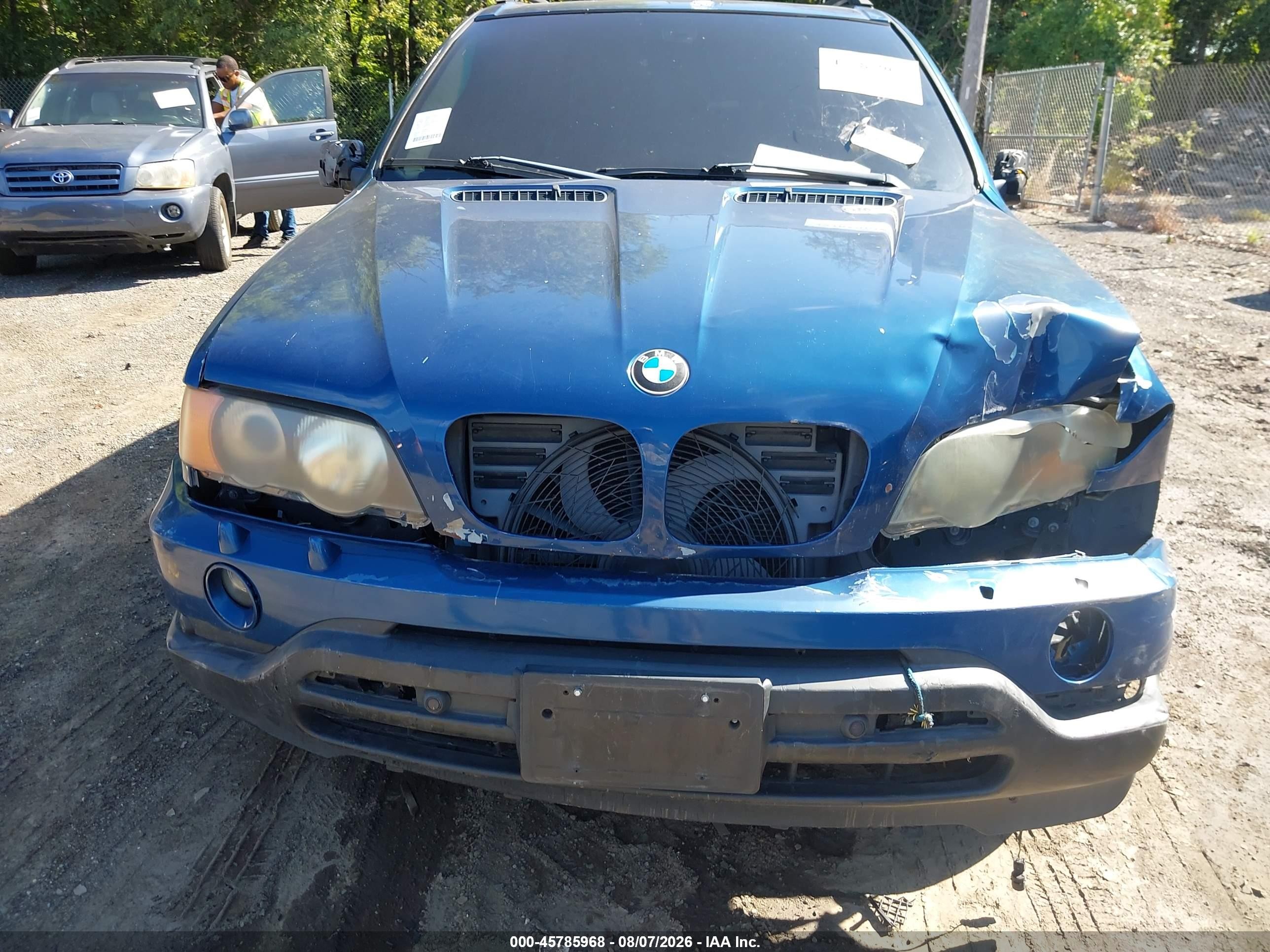 2003 Bmw X5 3.0i Синий vin: 5UXFA53523LV84589