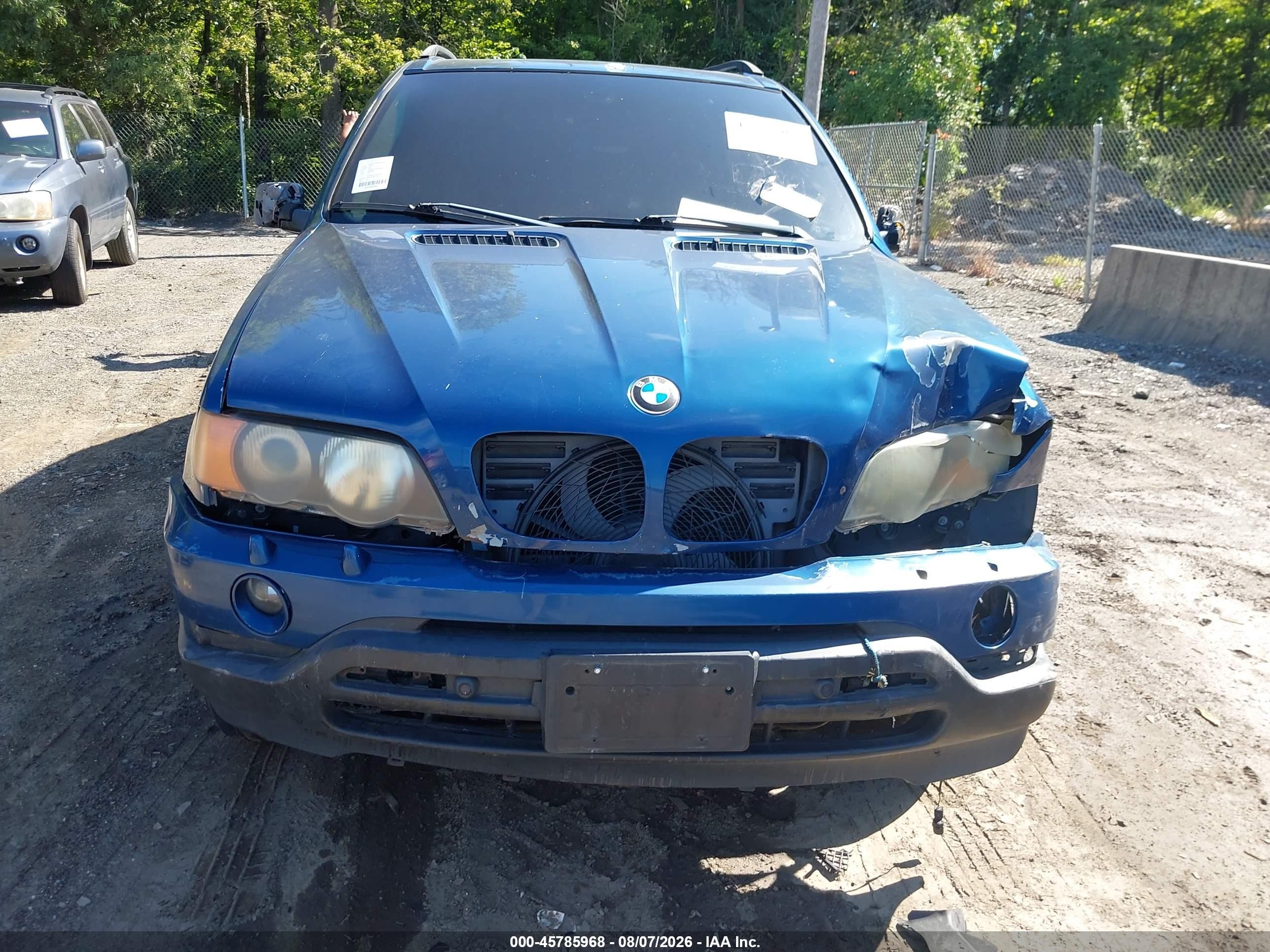 2003 Bmw X5 3.0i Синий vin: 5UXFA53523LV84589