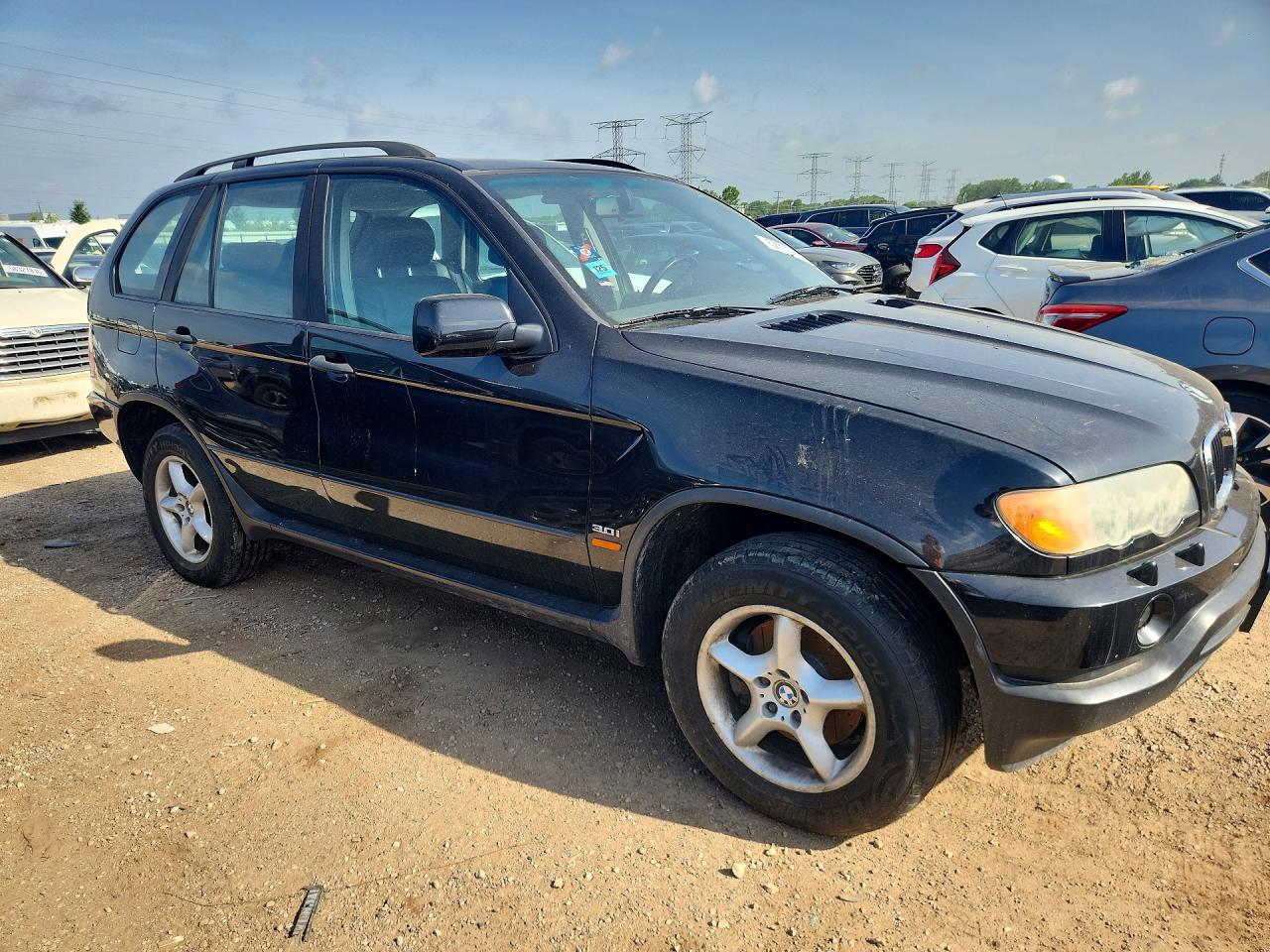 2002 Bmw X5 3.0i Black vin: 5UXFA53532LP45093