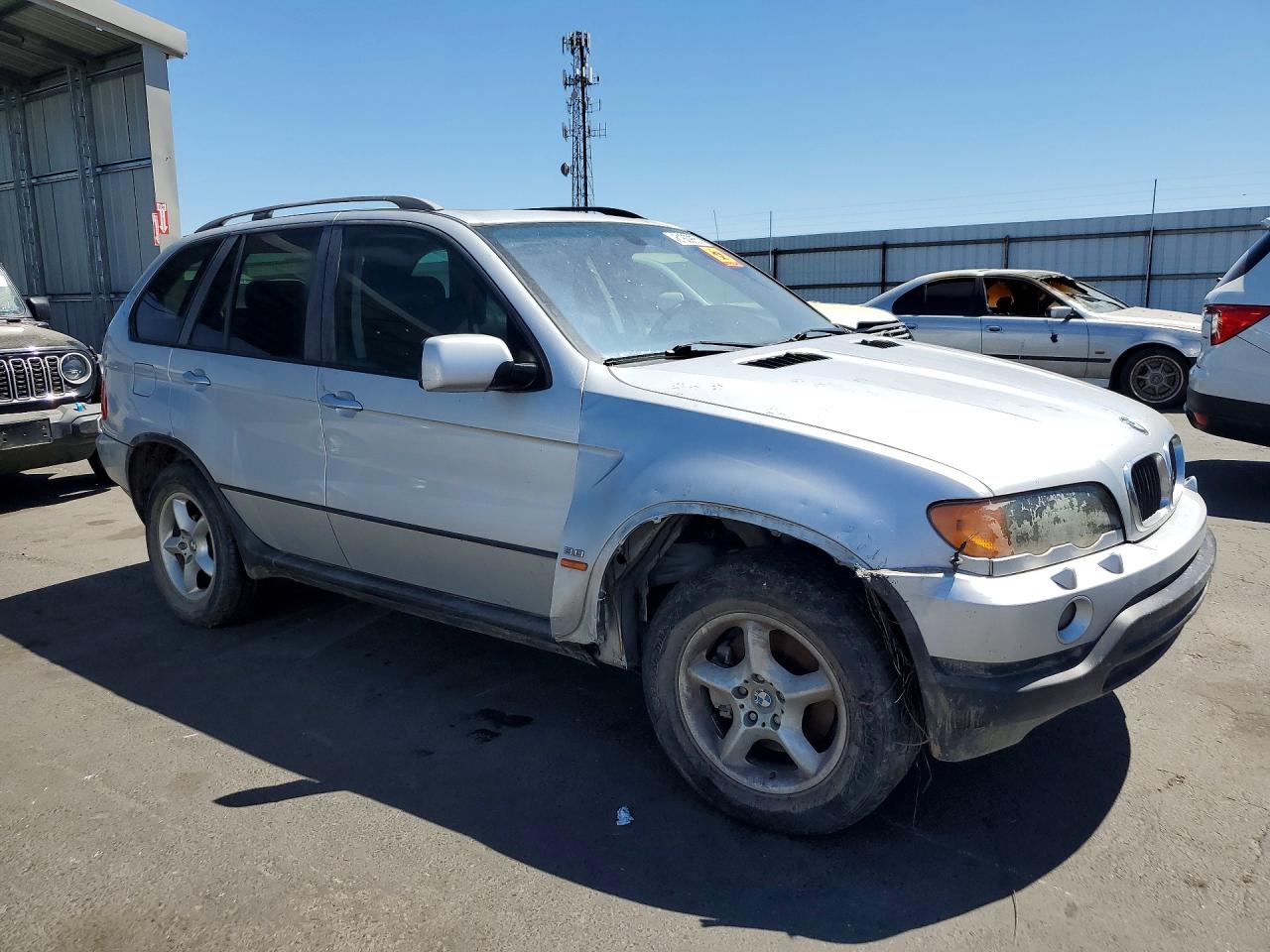 2003 Bmw X5 3.0i Silver vin: 5UXFA53543LV92127