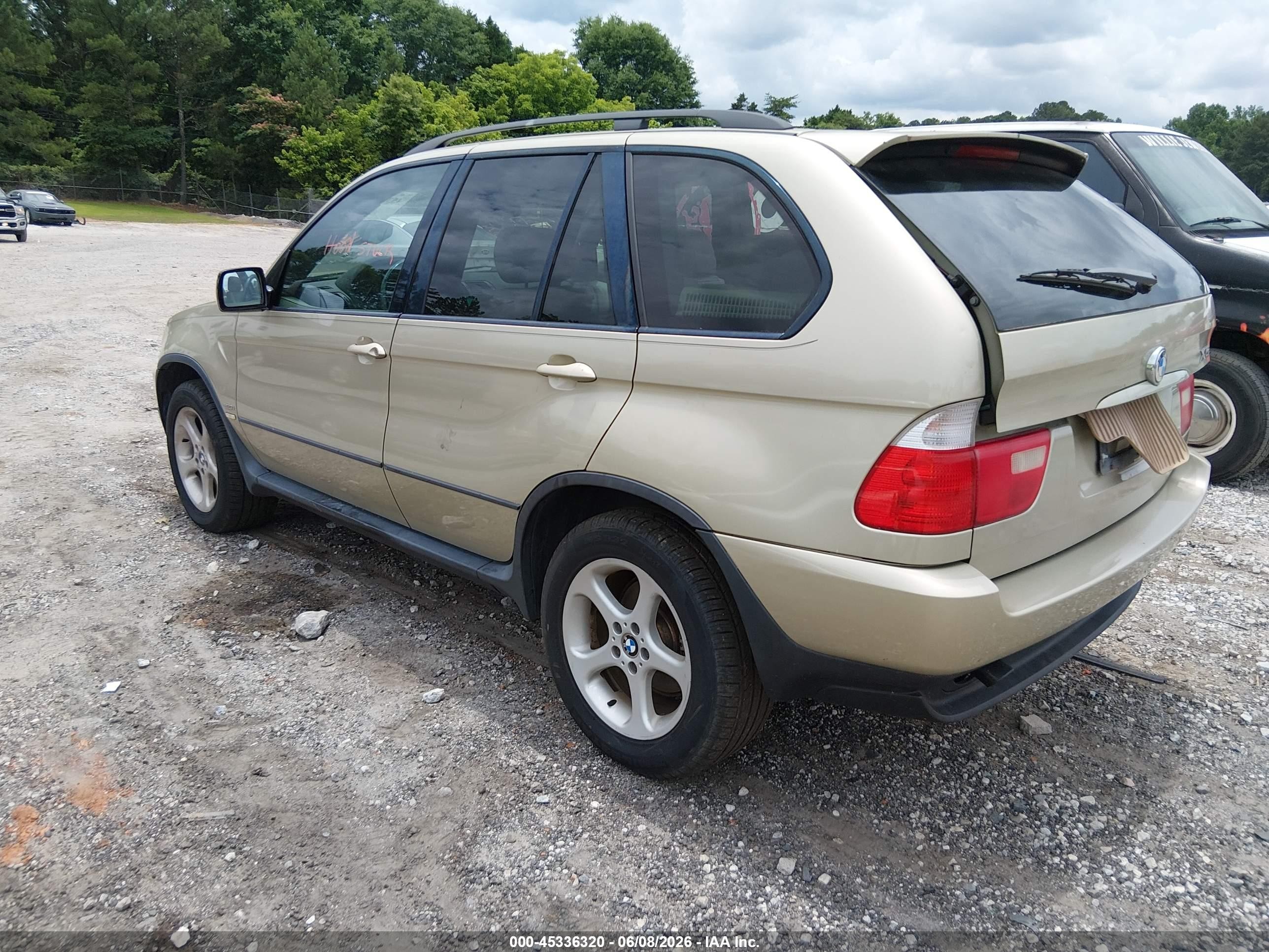 2002 Bmw X5 3.0i Gold vin: 5UXFA53552LP44298