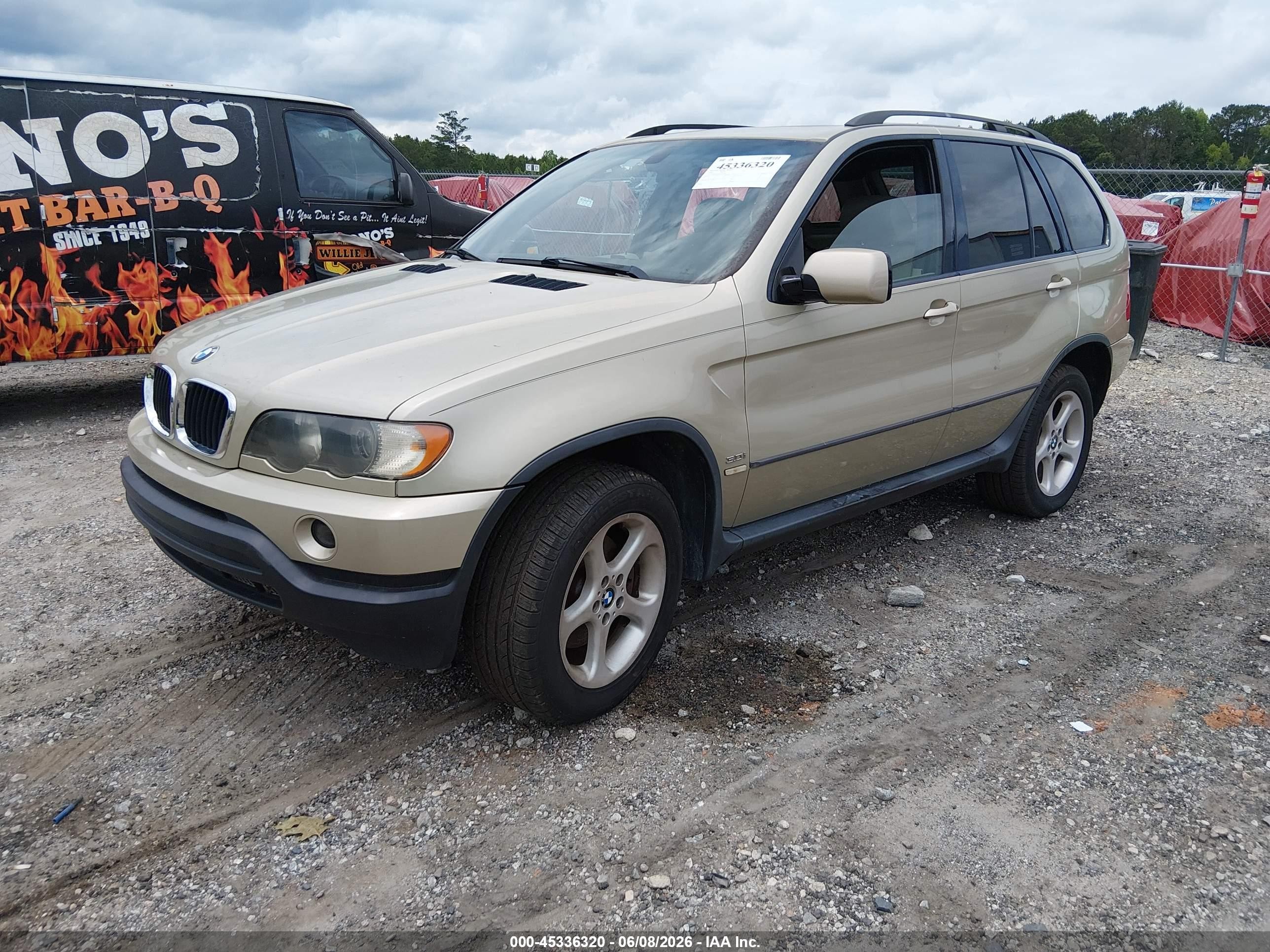2002 Bmw X5 3.0i Gold vin: 5UXFA53552LP44298