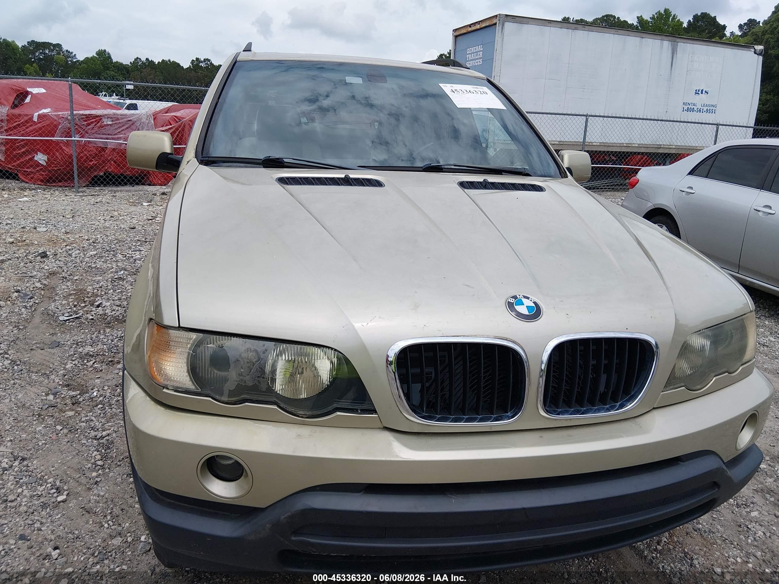 2002 Bmw X5 3.0i Gold vin: 5UXFA53552LP44298