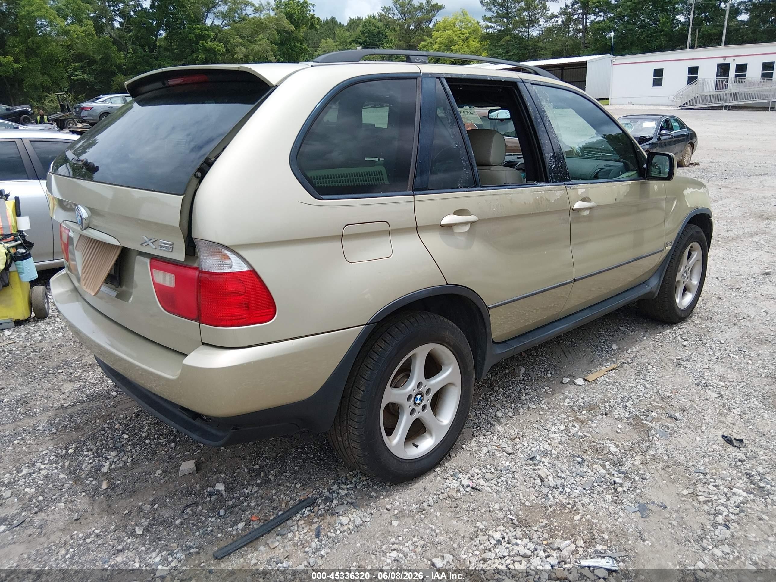 2002 Bmw X5 3.0i Gold vin: 5UXFA53552LP44298