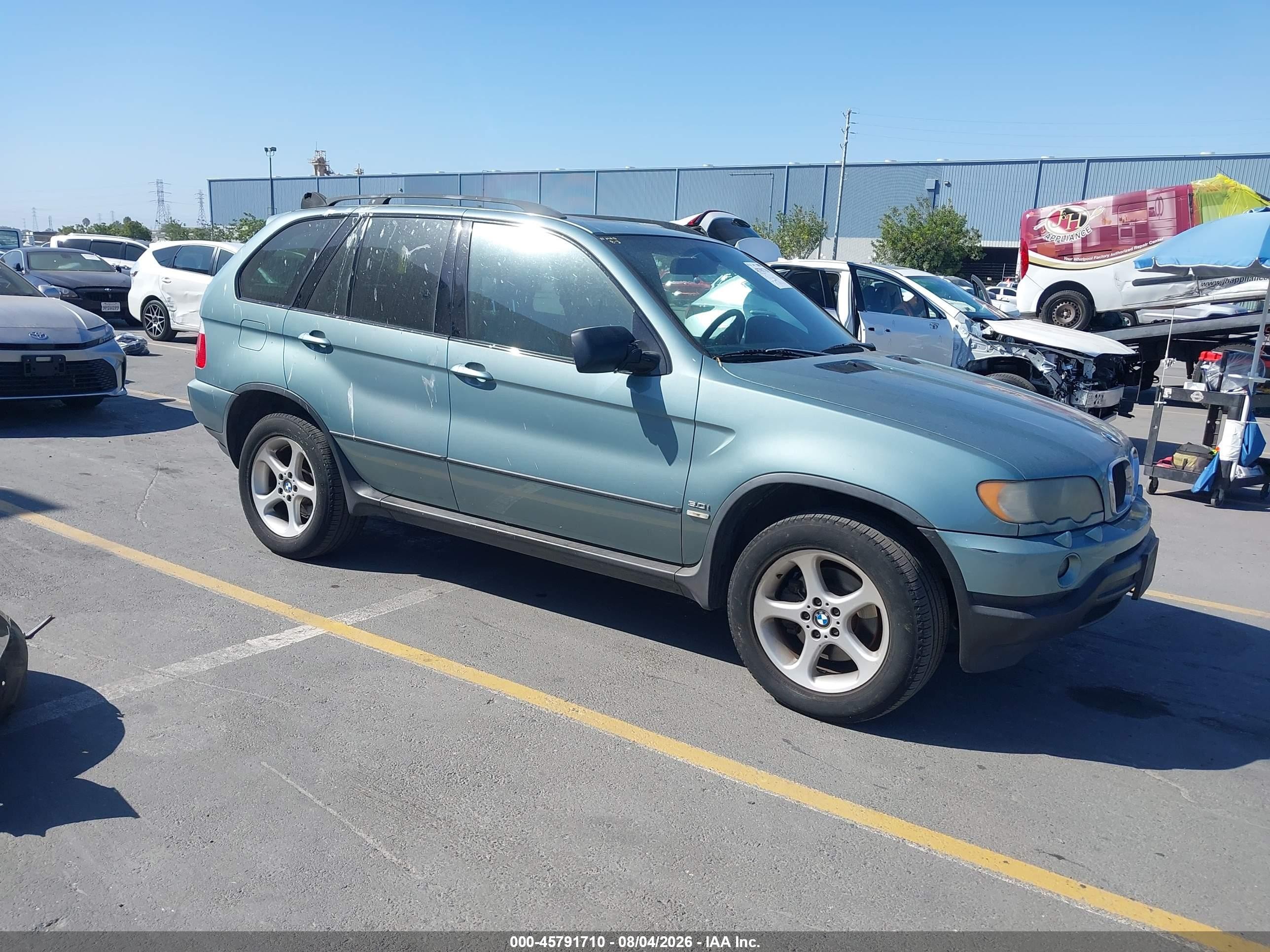 2003 Bmw X5 3.0i Green vin: 5UXFA53553LW23207