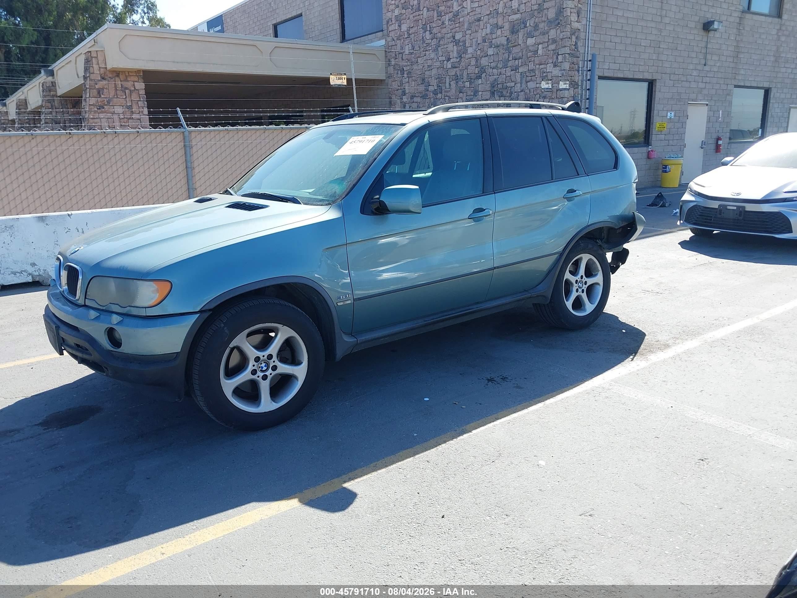 2003 Bmw X5 3.0i Green vin: 5UXFA53553LW23207