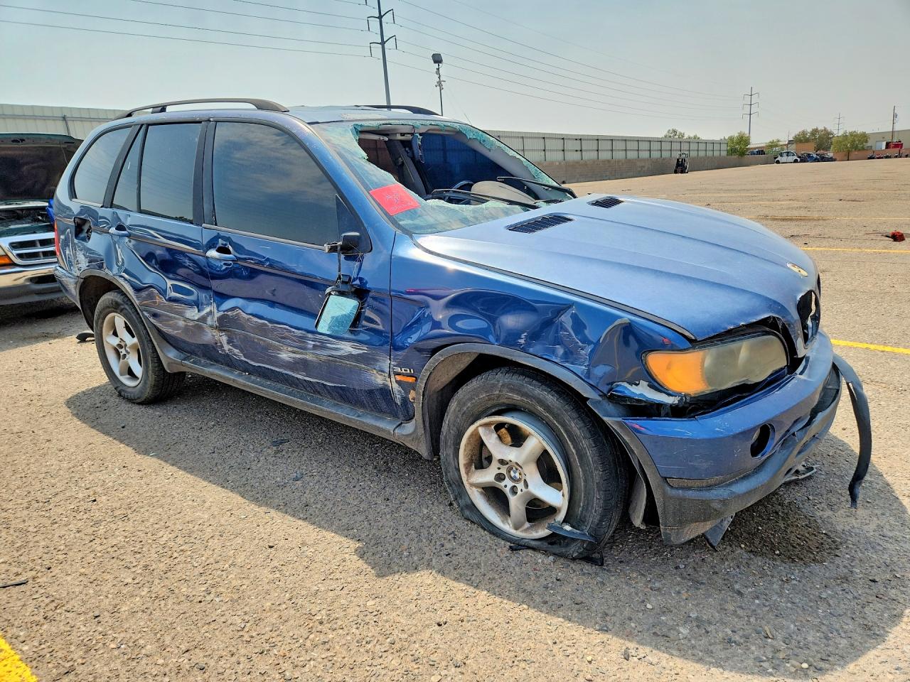 2002 Bmw X5 3.0i Blue vin: 5UXFA53562LP41197