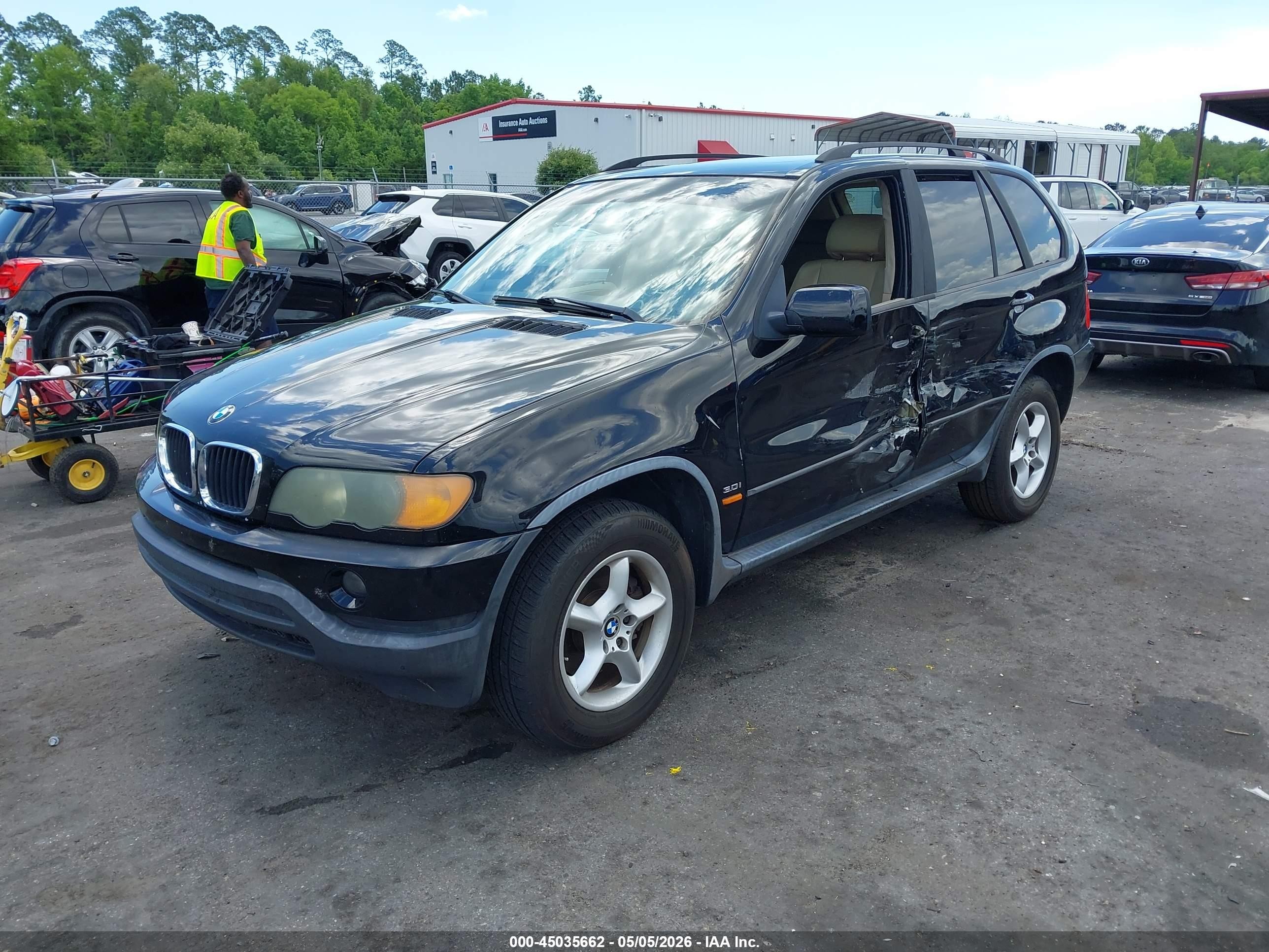2003 Bmw X5 3.0i Black vin: 5UXFA53563LV81338