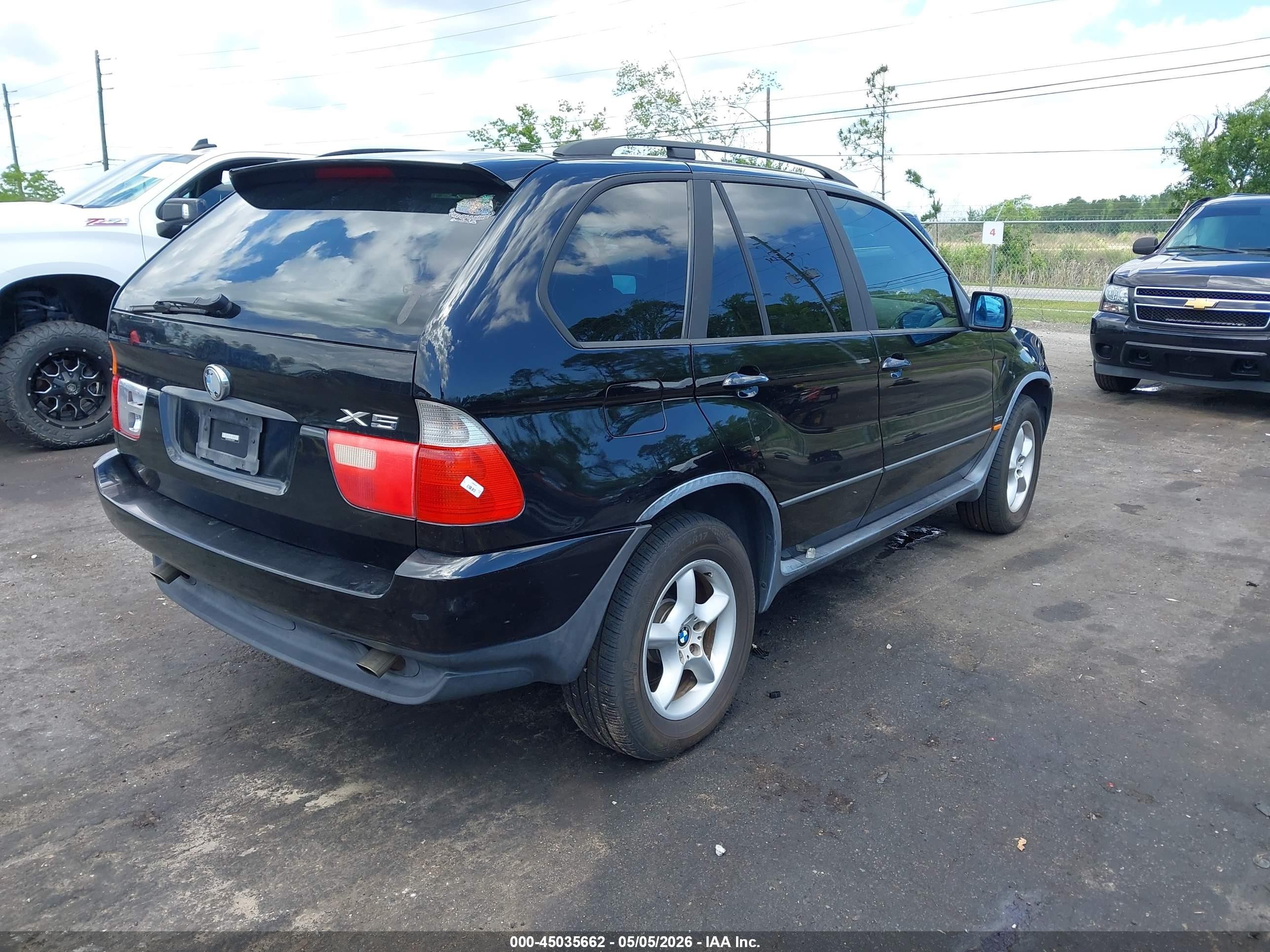 2003 Bmw X5 3.0i Black vin: 5UXFA53563LV81338