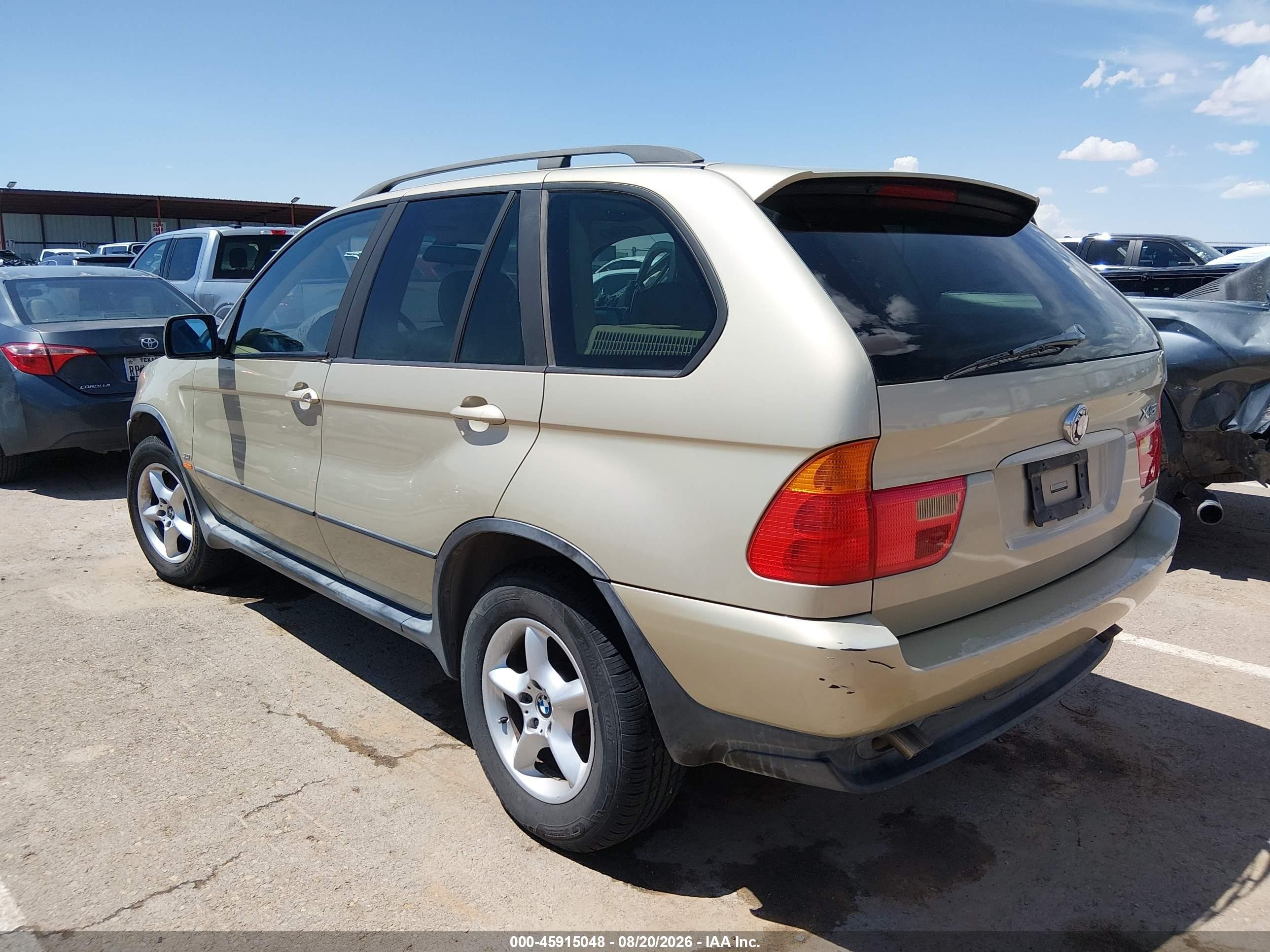2003 Bmw X5 3.0i Gold vin: 5UXFA53563LW25838