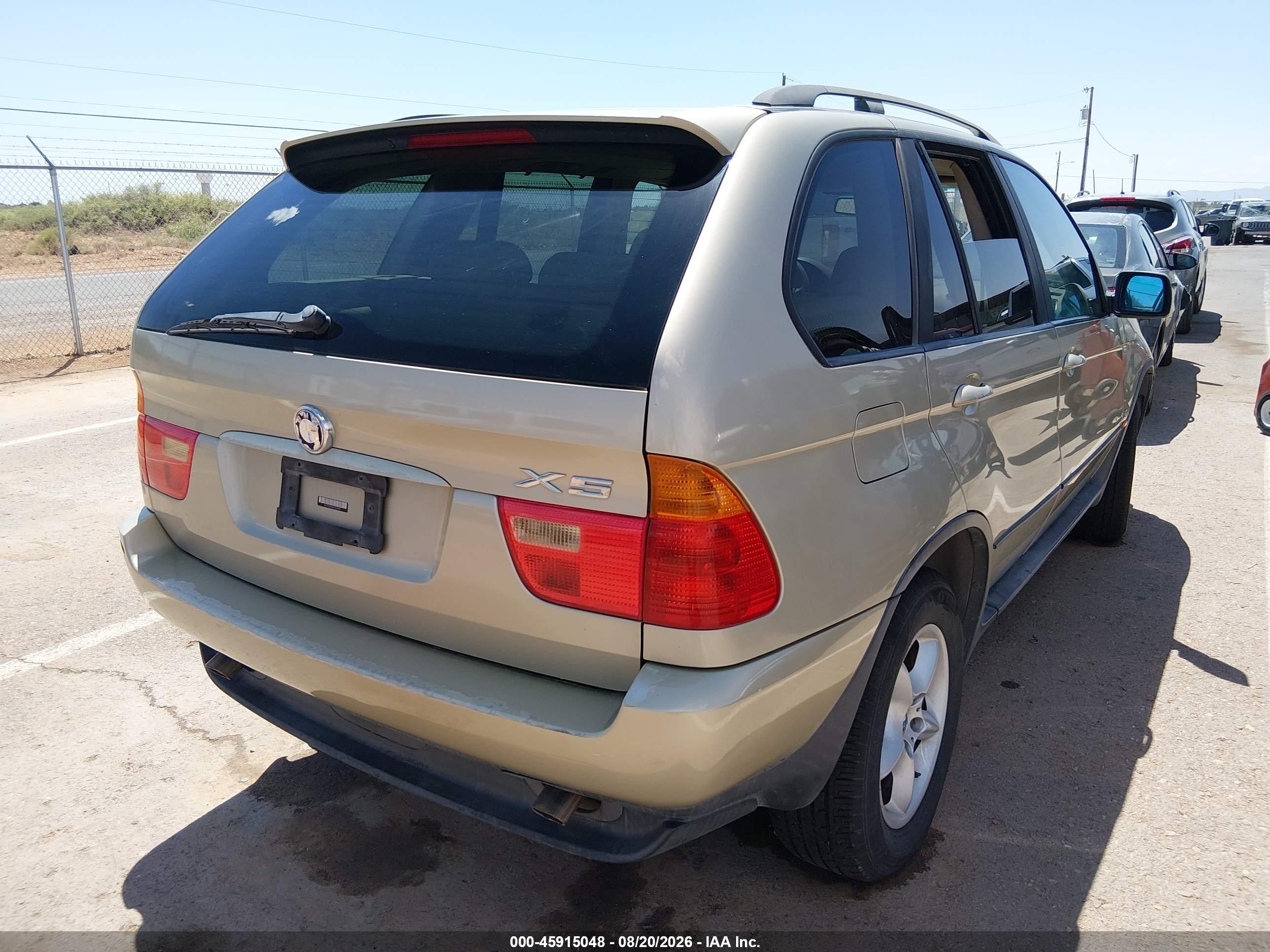 2003 Bmw X5 3.0i Gold vin: 5UXFA53563LW25838