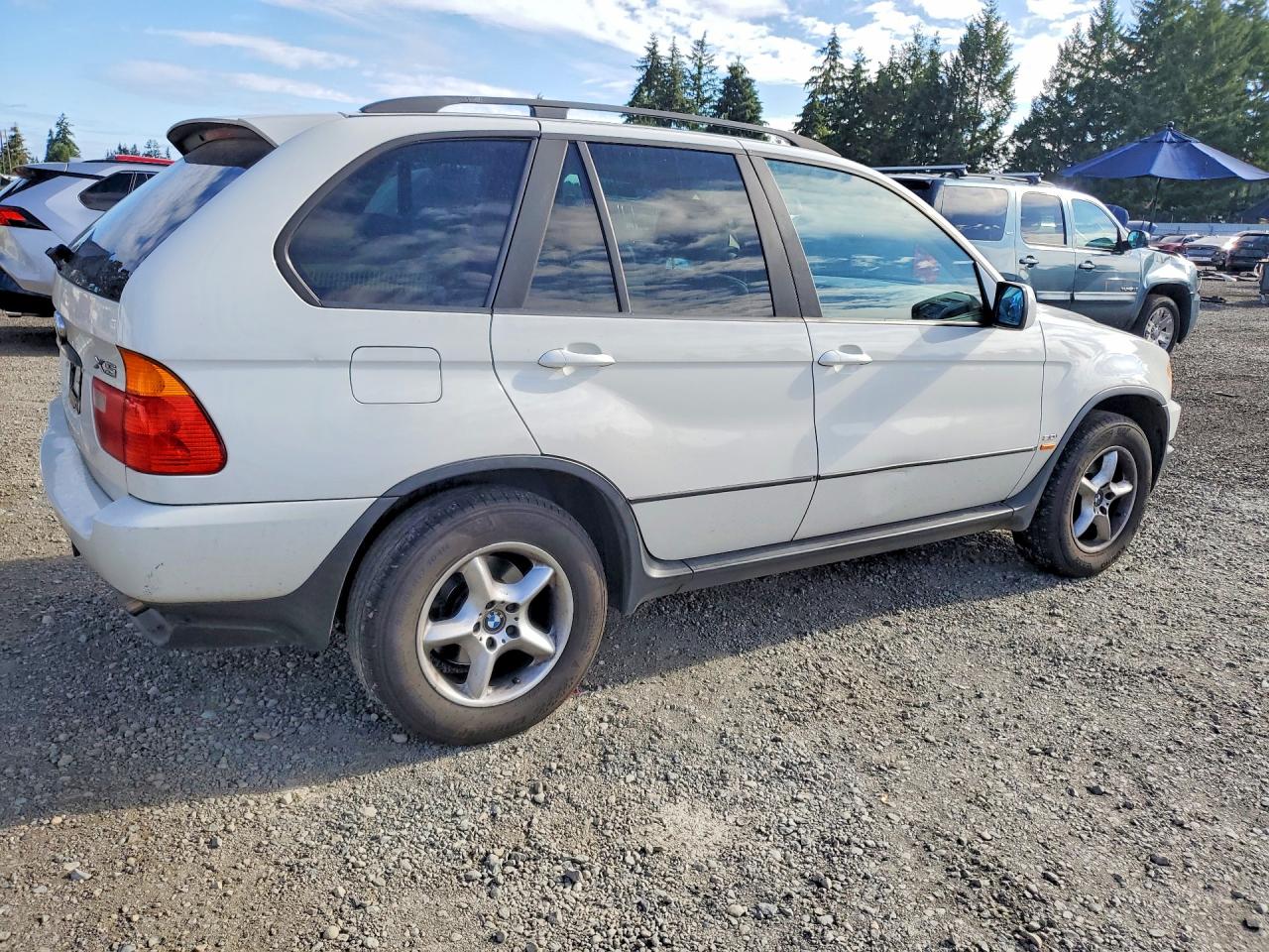 2002 Bmw X5 3.0i White vin: 5UXFA53572LP35361