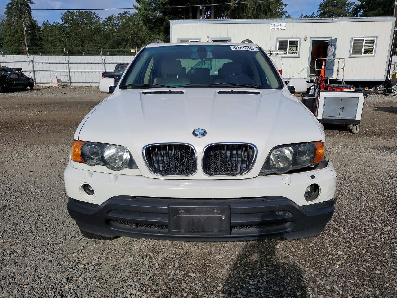 2002 Bmw X5 3.0i White vin: 5UXFA53572LP35361