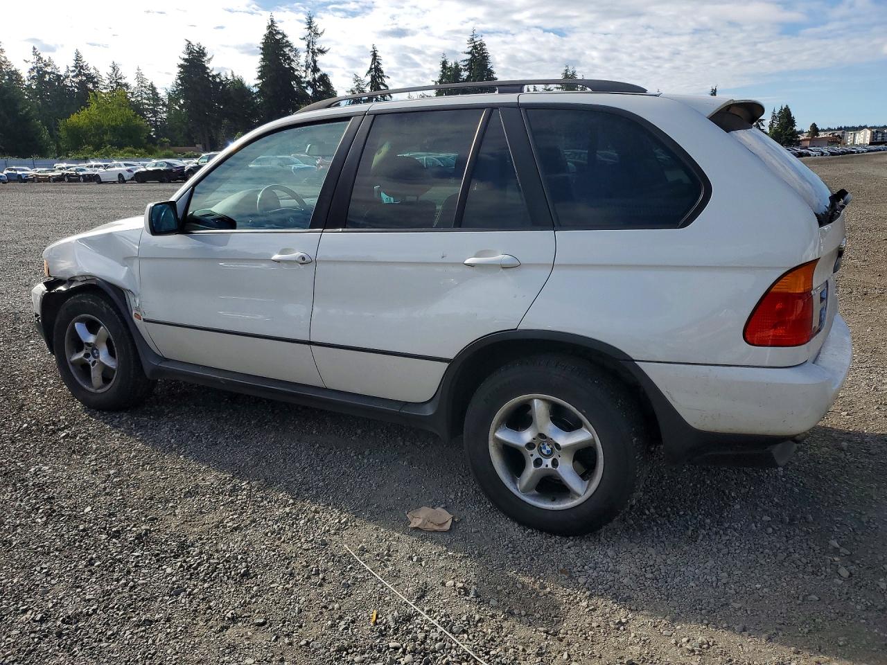 2002 Bmw X5 3.0i White vin: 5UXFA53572LP35361