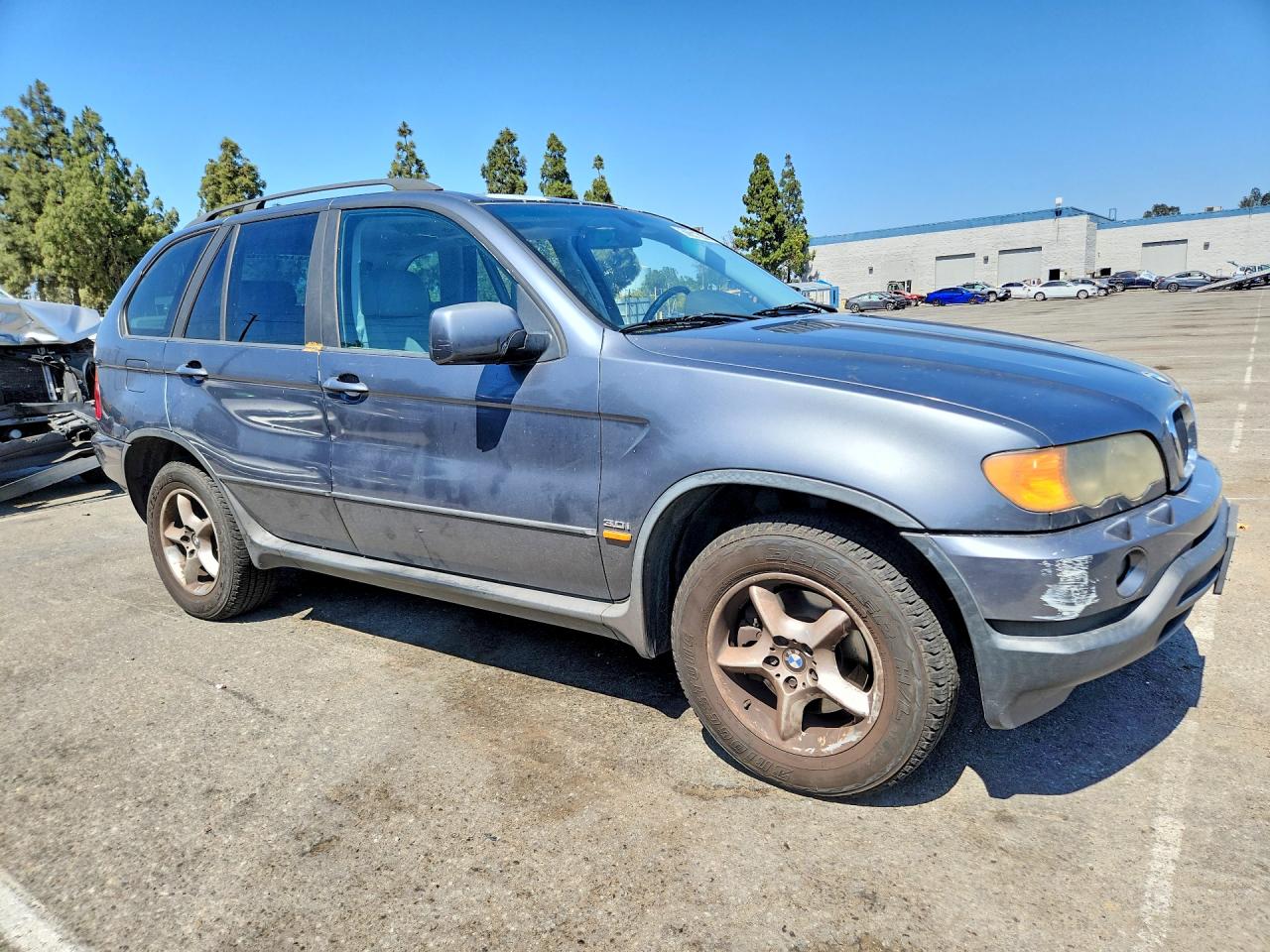 2002 Bmw X5 Gray vin: 5UXFA53572LP56775