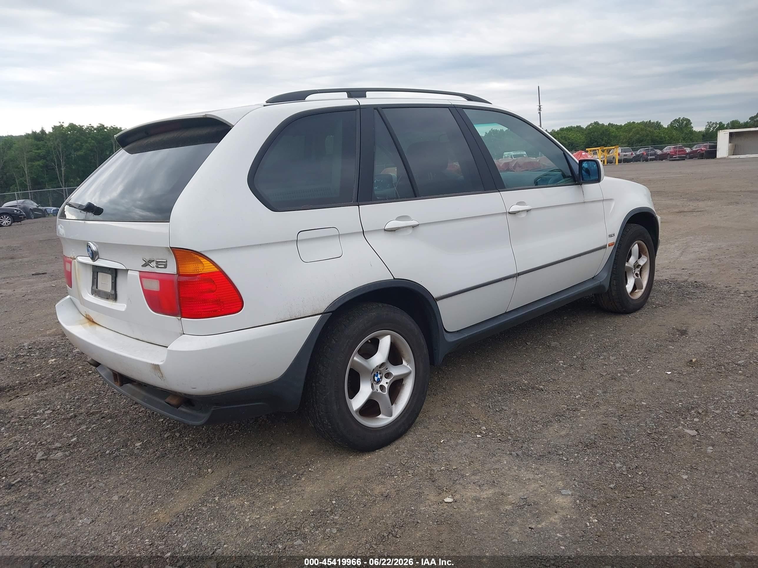 2003 Bmw X5 3.0i White vin: 5UXFA53583LH80846