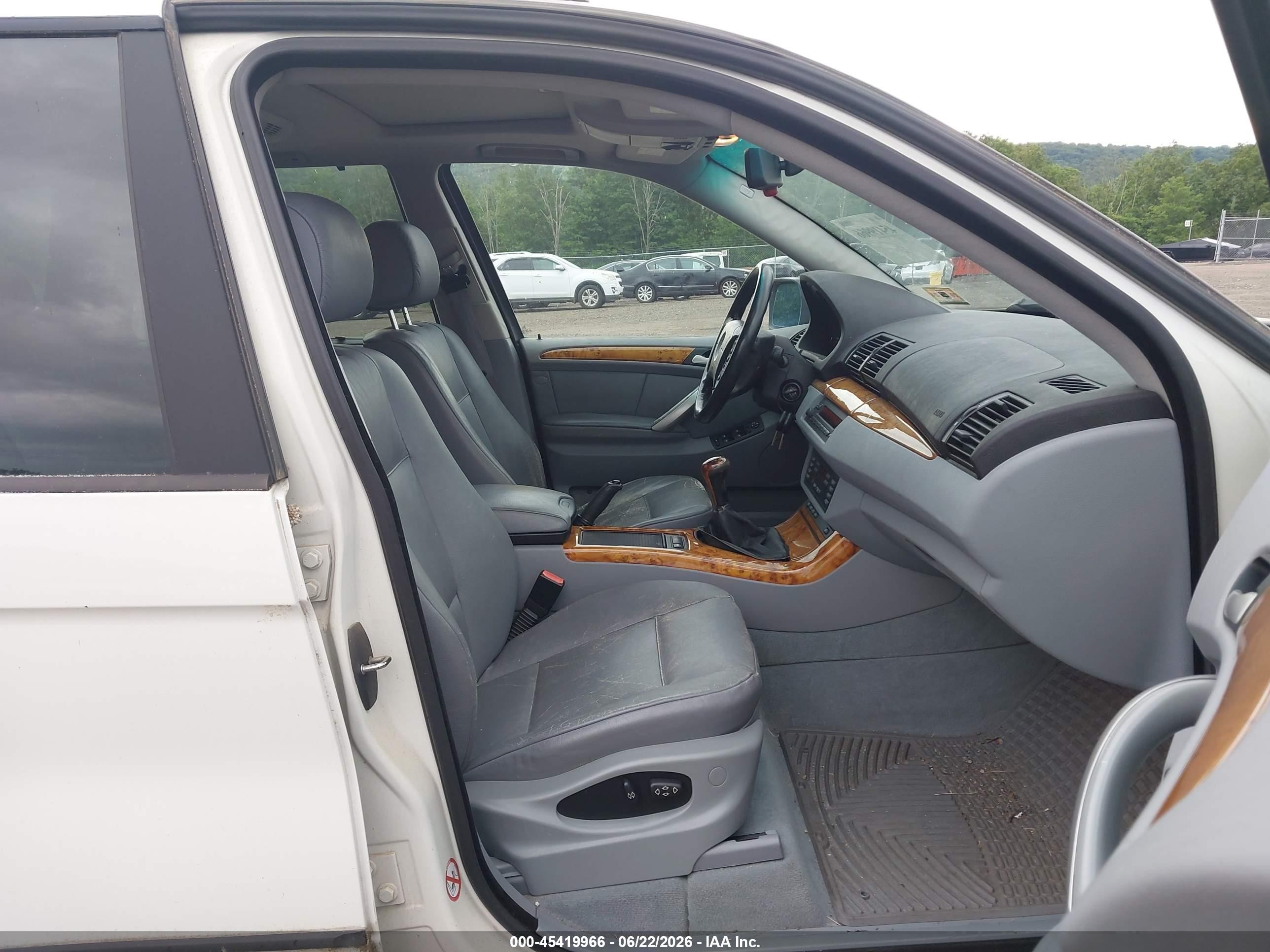 2003 Bmw X5 3.0i White vin: 5UXFA53583LH80846