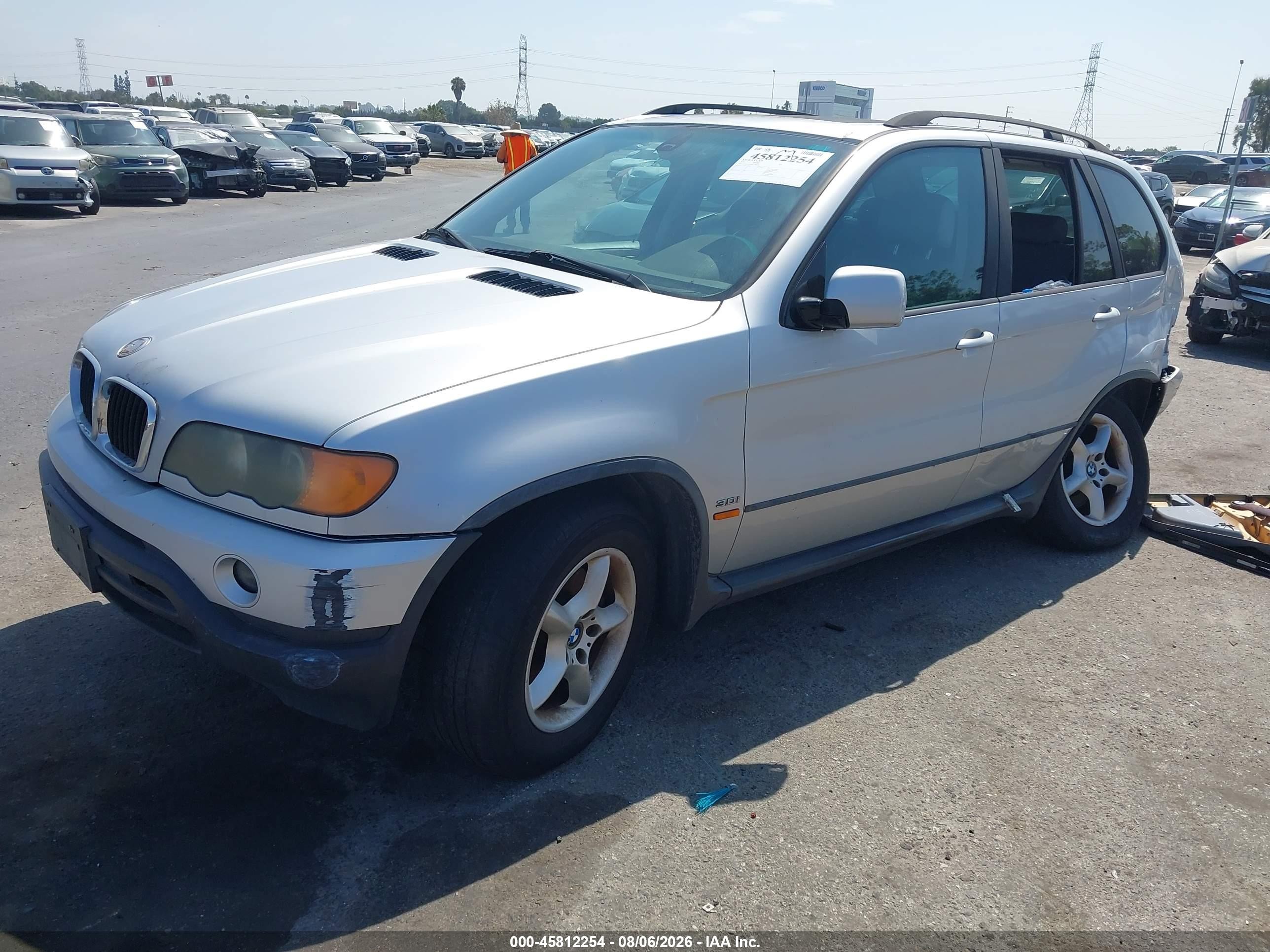 2003 Bmw X5 3.0i Silver vin: 5UXFA53583LV86394
