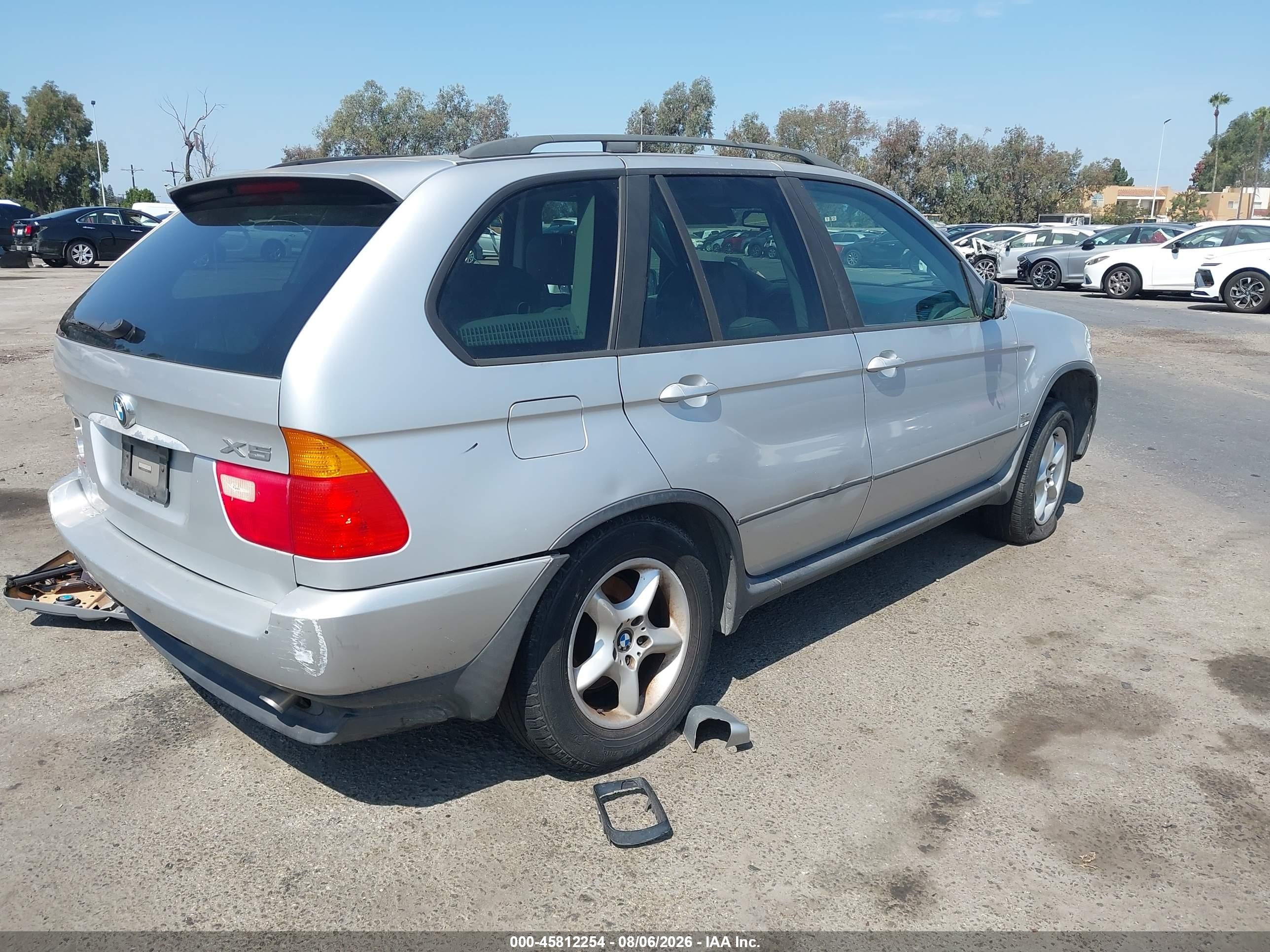 2003 Bmw X5 3.0i Silver vin: 5UXFA53583LV86394